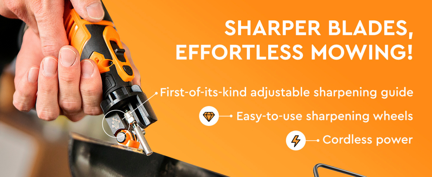 cordless lawn mower blade sharpener lawnmower blade sharpener tool kit drill mower blade sharpener