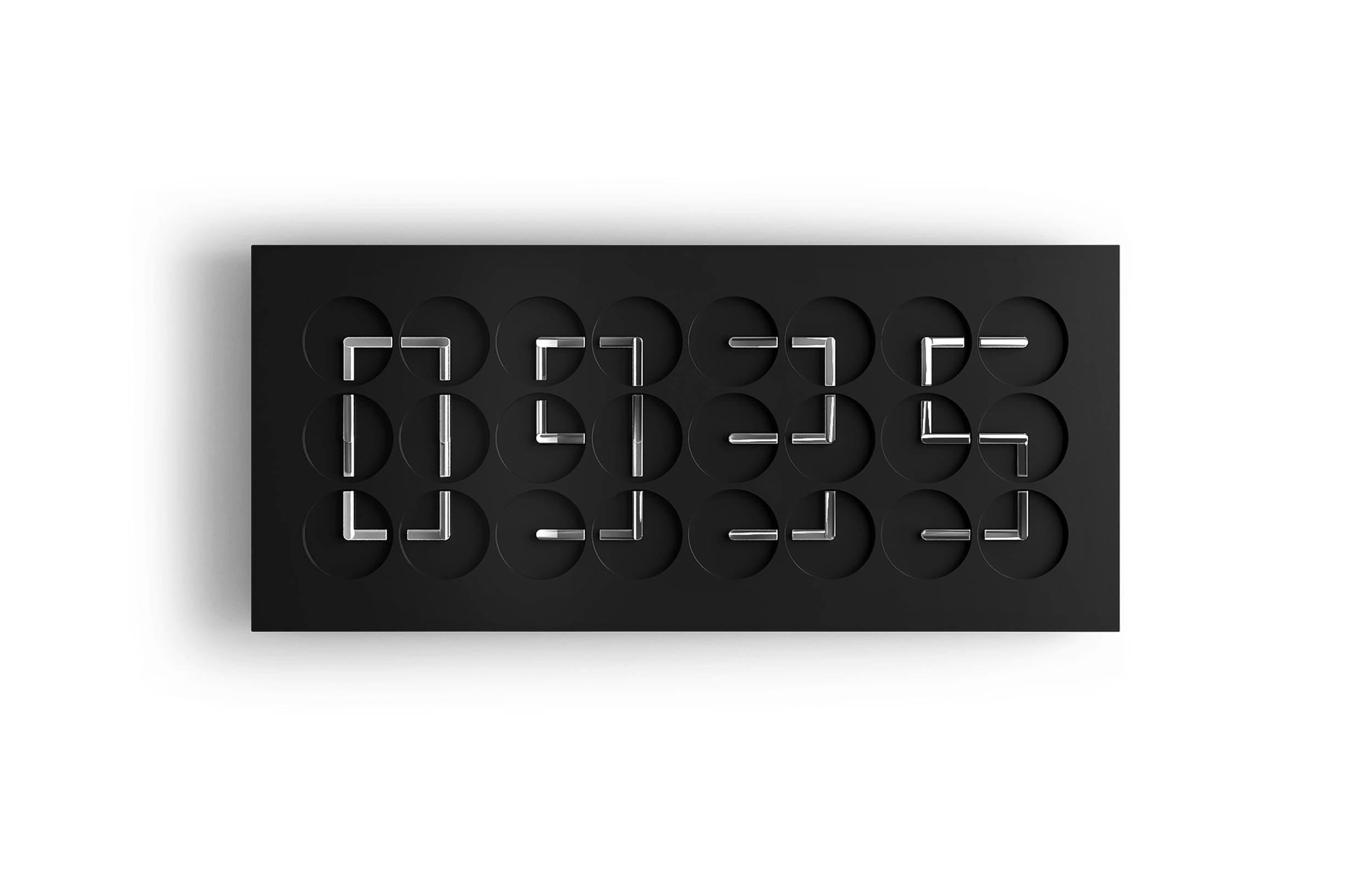 ClockClock 24 / Black Sterling