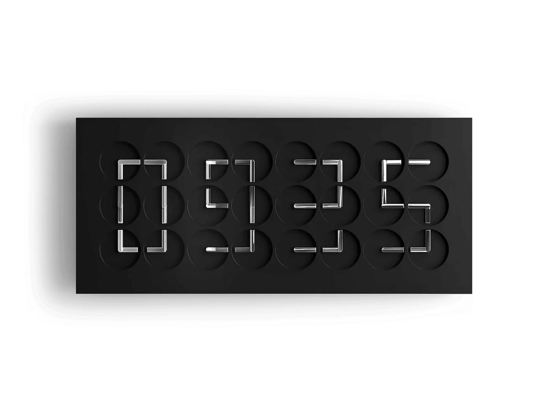 ClockClock 24 Golden Hands White