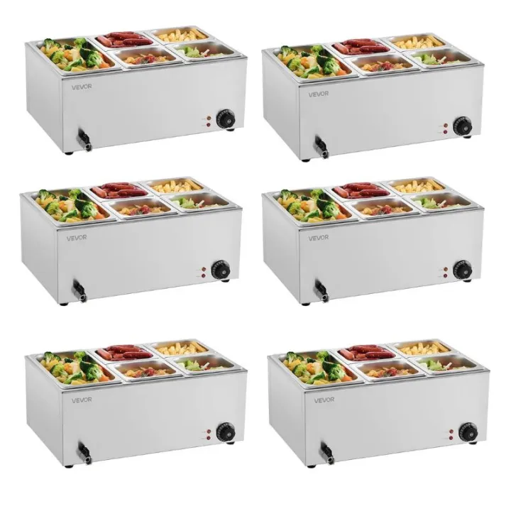 6-Pan Commercial Food Warmer