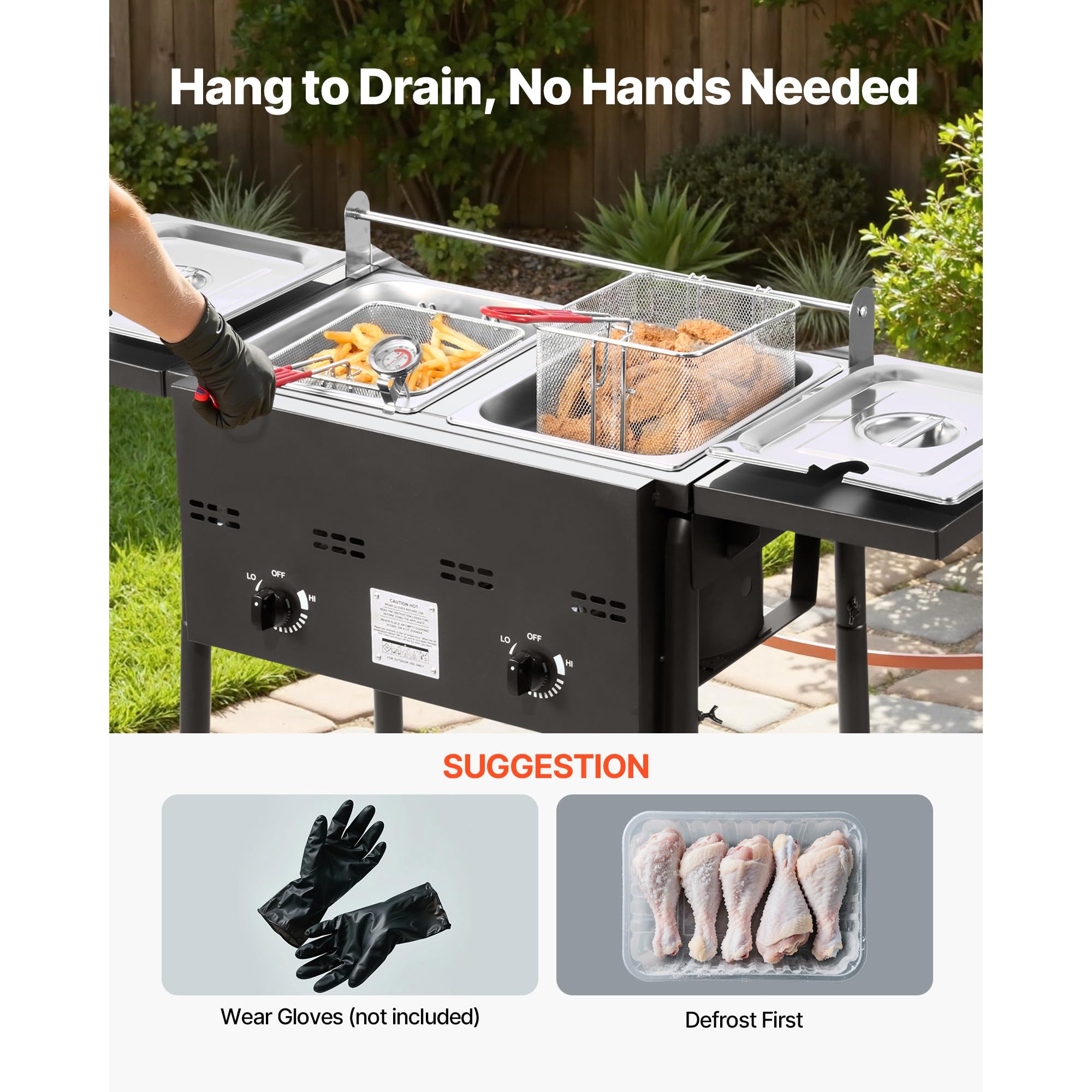 🔥Hot Sale🔥VEVOR Outdoor Propane Deep Fryer