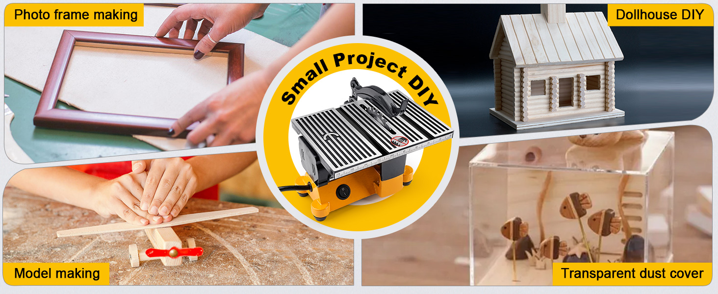 Portable Multi-Functional Electric Miter Saw for DIY Crafts