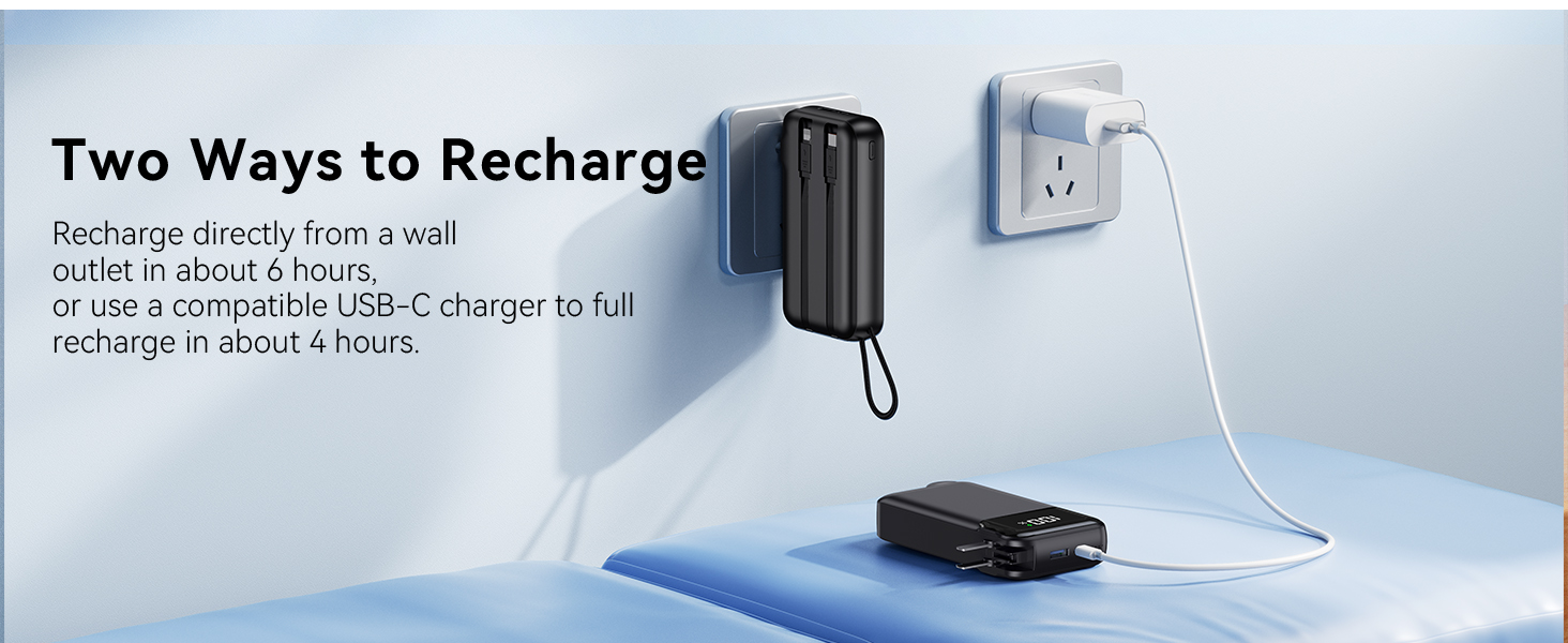 power bank with wall plug