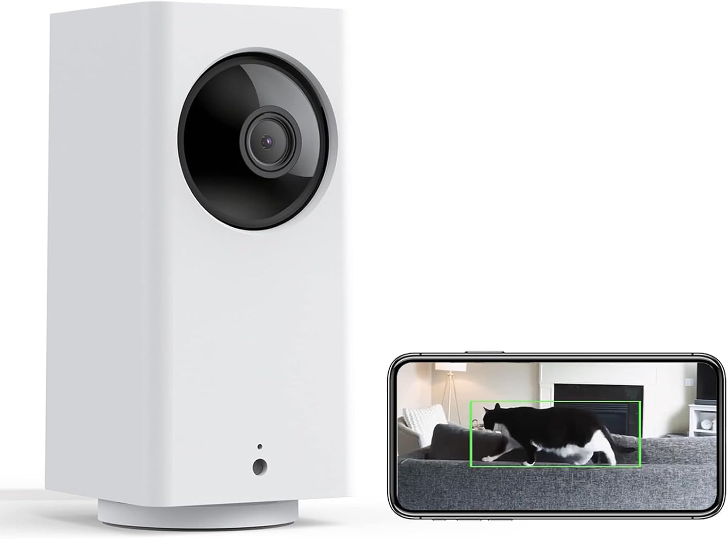 Cam Pan v2 1080p WiFi Pan/Tilt/Zoom Indoor Security Camera | Color Night Vision, Motion and Sound Detection, 2-Way Audio, Pet/Baby Monitor, Works with Alexa & Google Assistant