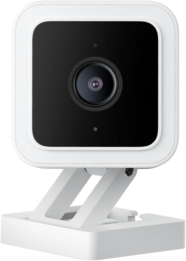 Cam v3 1080P HD WiFi Indoor/Outdoor Security Camera, White | Color Night Vision, 2-Way Audio, Pet/Baby Monitor, MicroSD Card Slot, Compatible