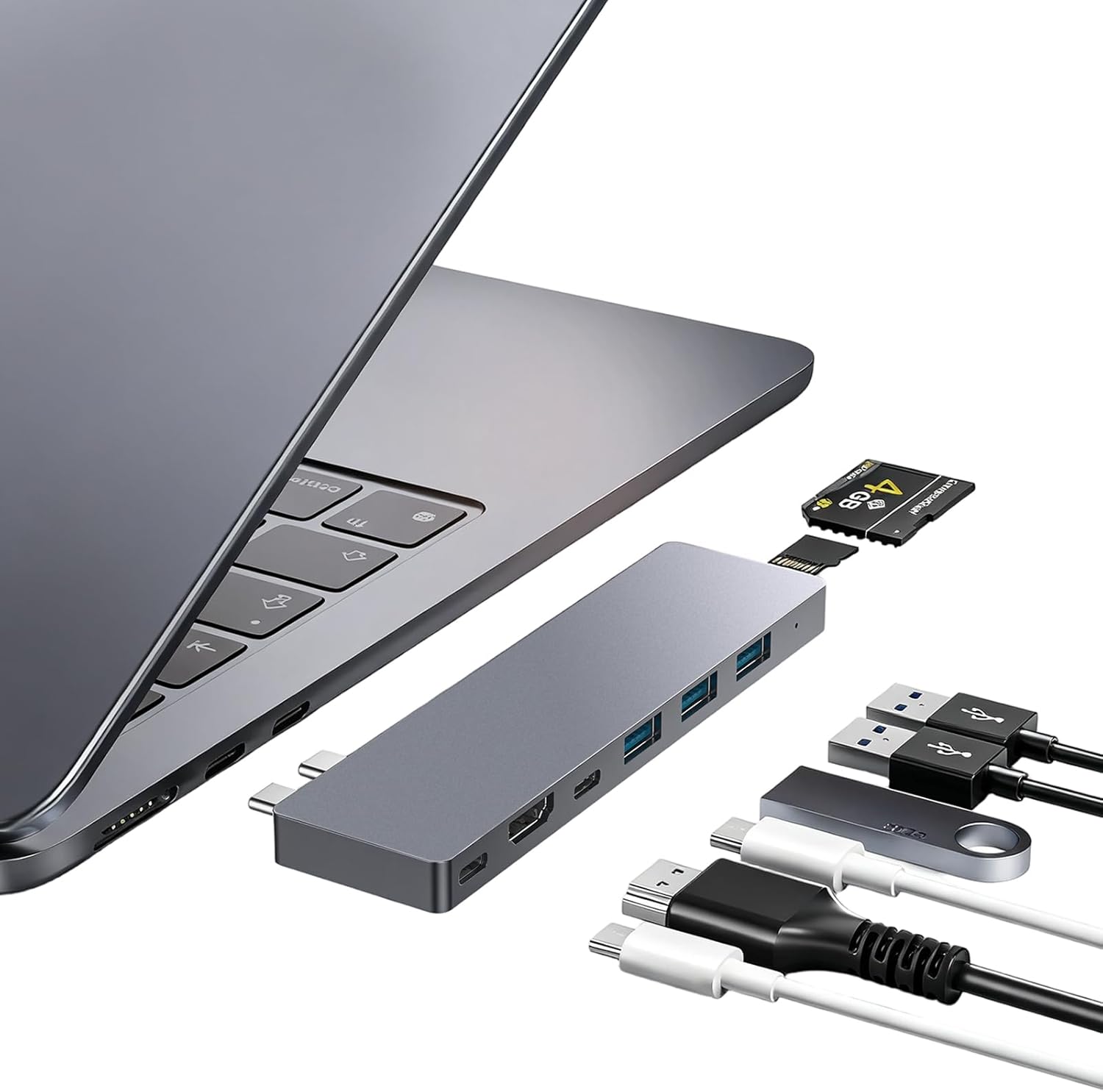 USB C Hub,8 in 2 USB Adapter for MacBook Pro Air，Thunderbolt 4 Dock 100W PD, 40Gbps, 4K HDMI