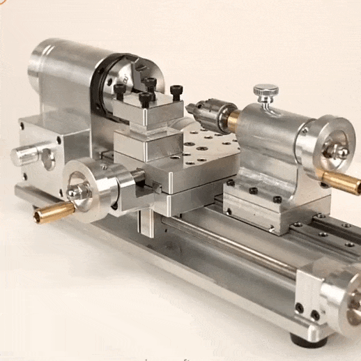 Mini Metal Lathe 80W — Micro Benchtop Lathe for DIY Metalworking