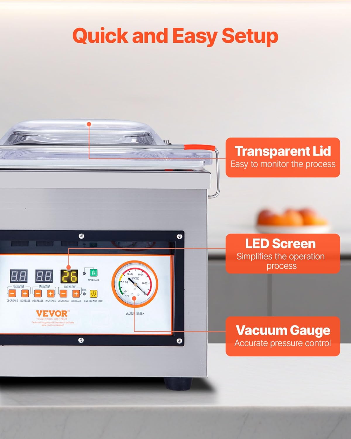 🔥Summer Sale🔥VEVOR Chamber Vacuum Sealer