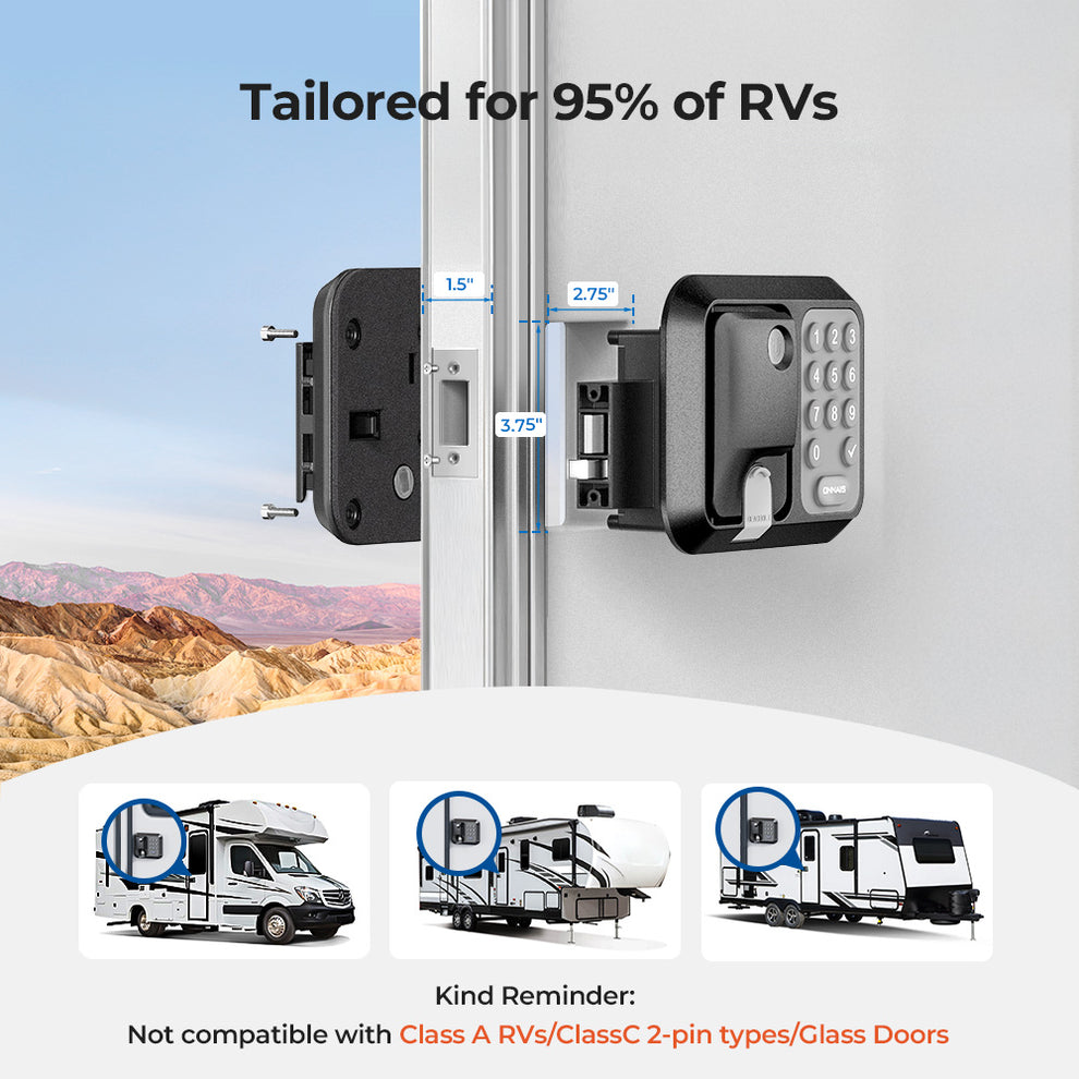 ONNAIS Guard Pro RV Door Lock Keyless Entry Waterproof
