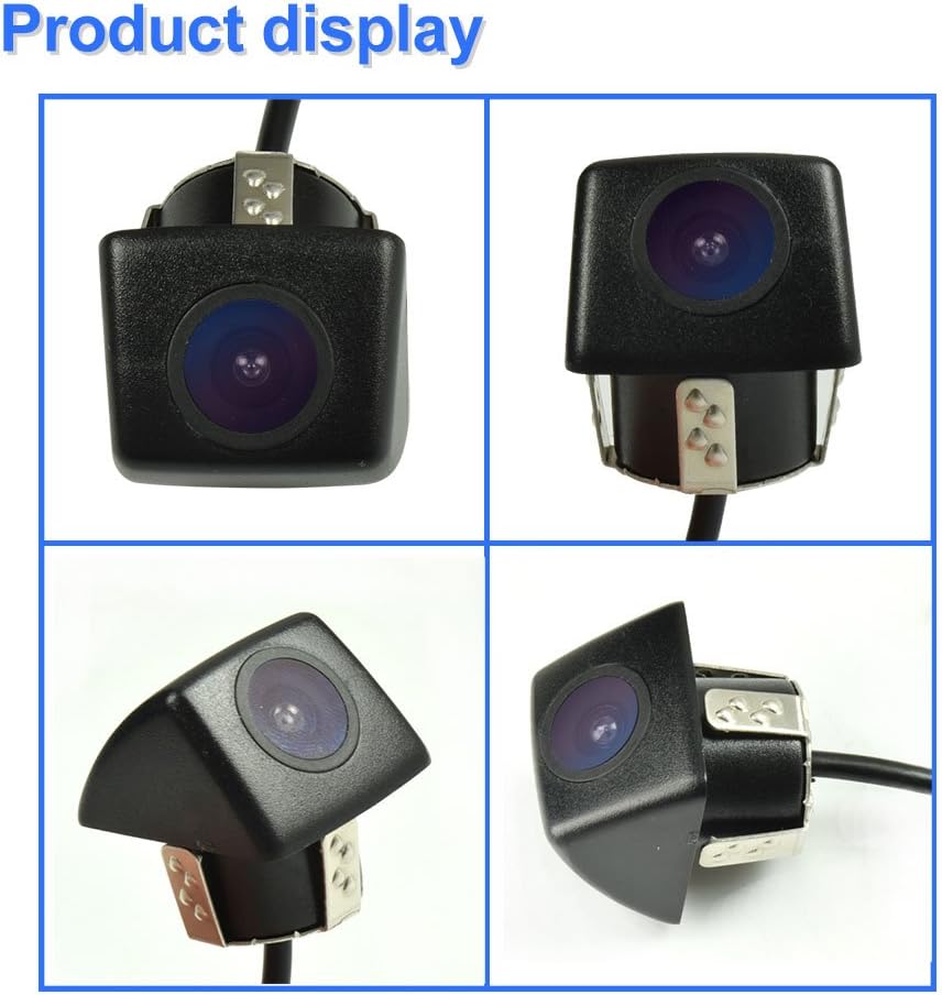 Waterproof IP68 Night Vision Car Rear View Reverse Backup Camera 170 Degree Universal Color CMOS Imaging Chip Reversing Camera Parking HD Front View Camera