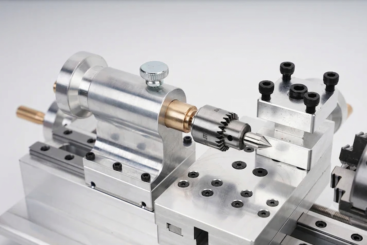 Mini Metal Lathe 80W — Micro Benchtop Lathe for DIY Metalworking