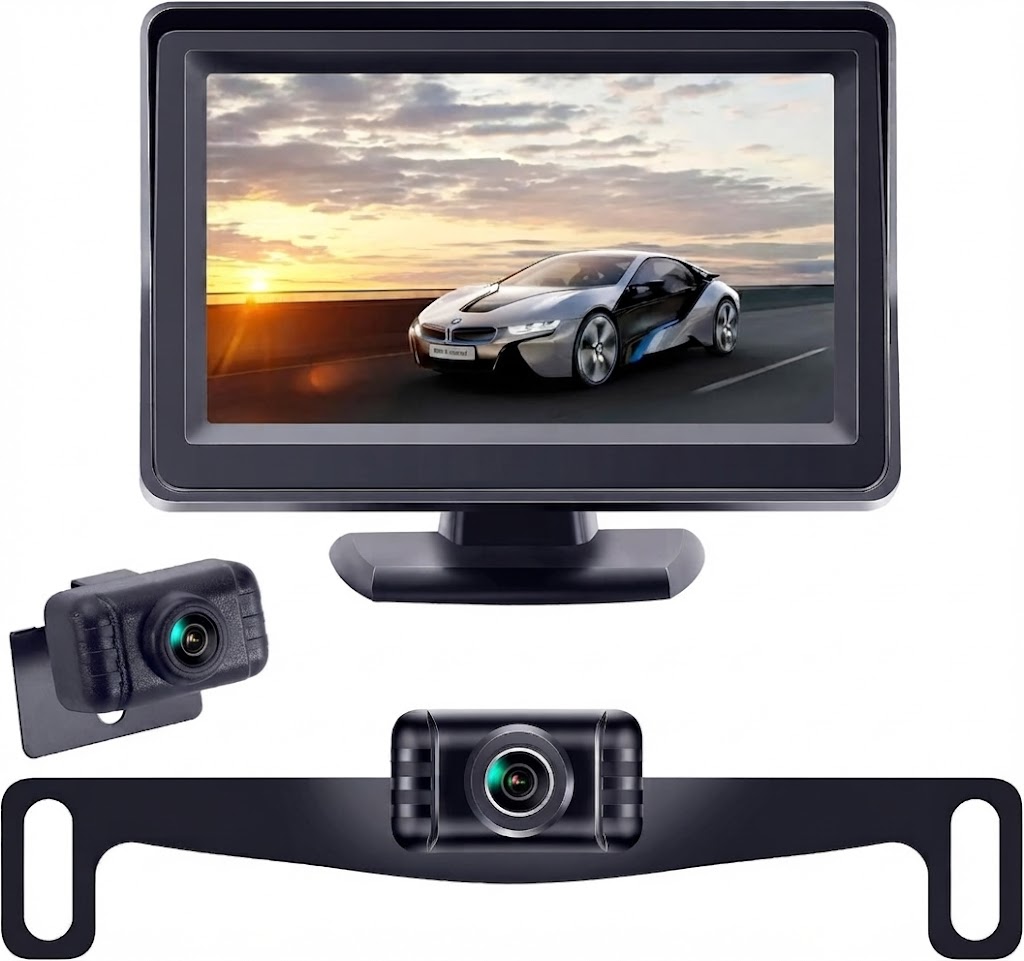 Backup Camera System with License Plate Backup Reverse Camera