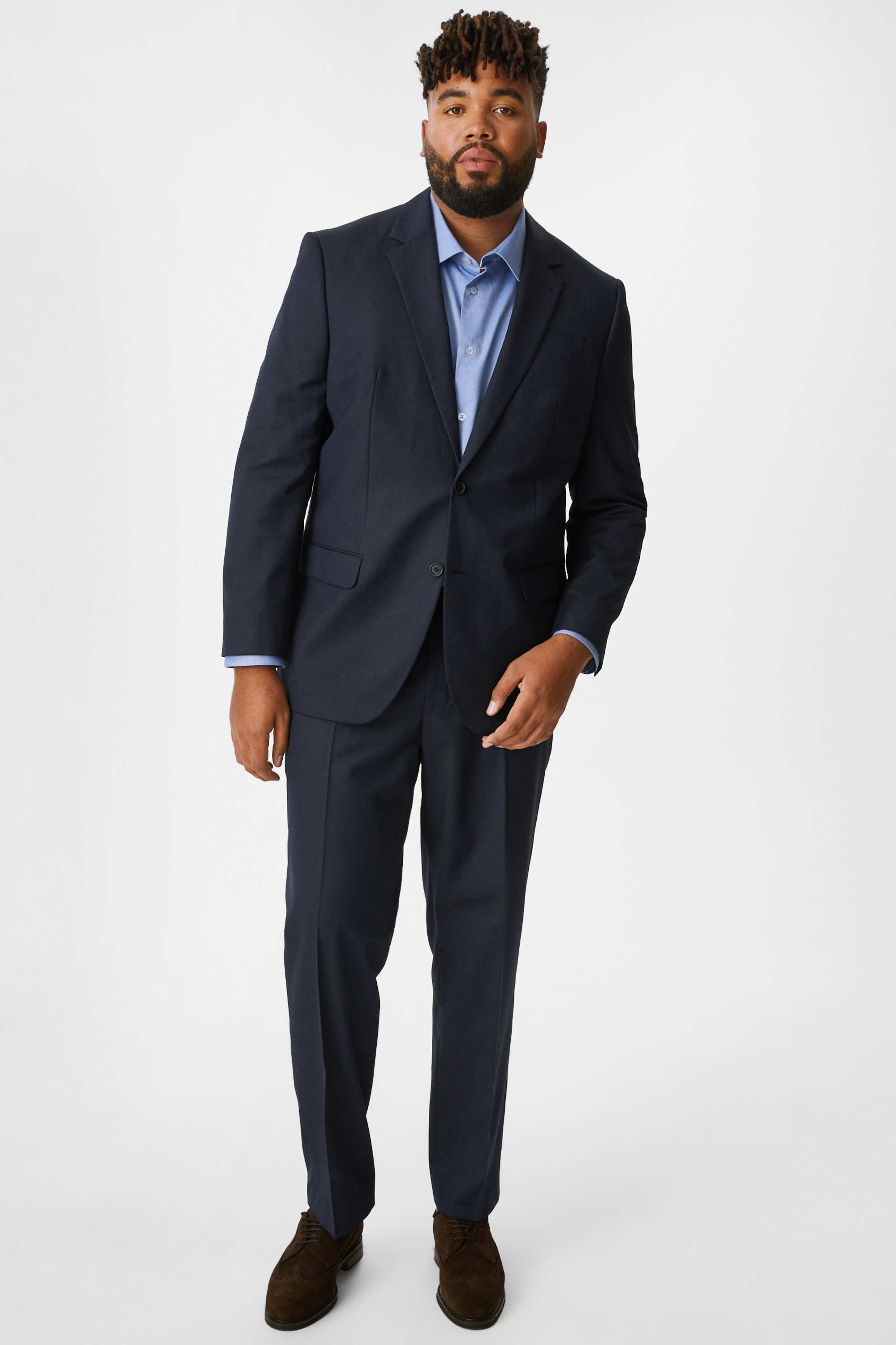 Mix-and-match tailored jacket - regular fit dark blue