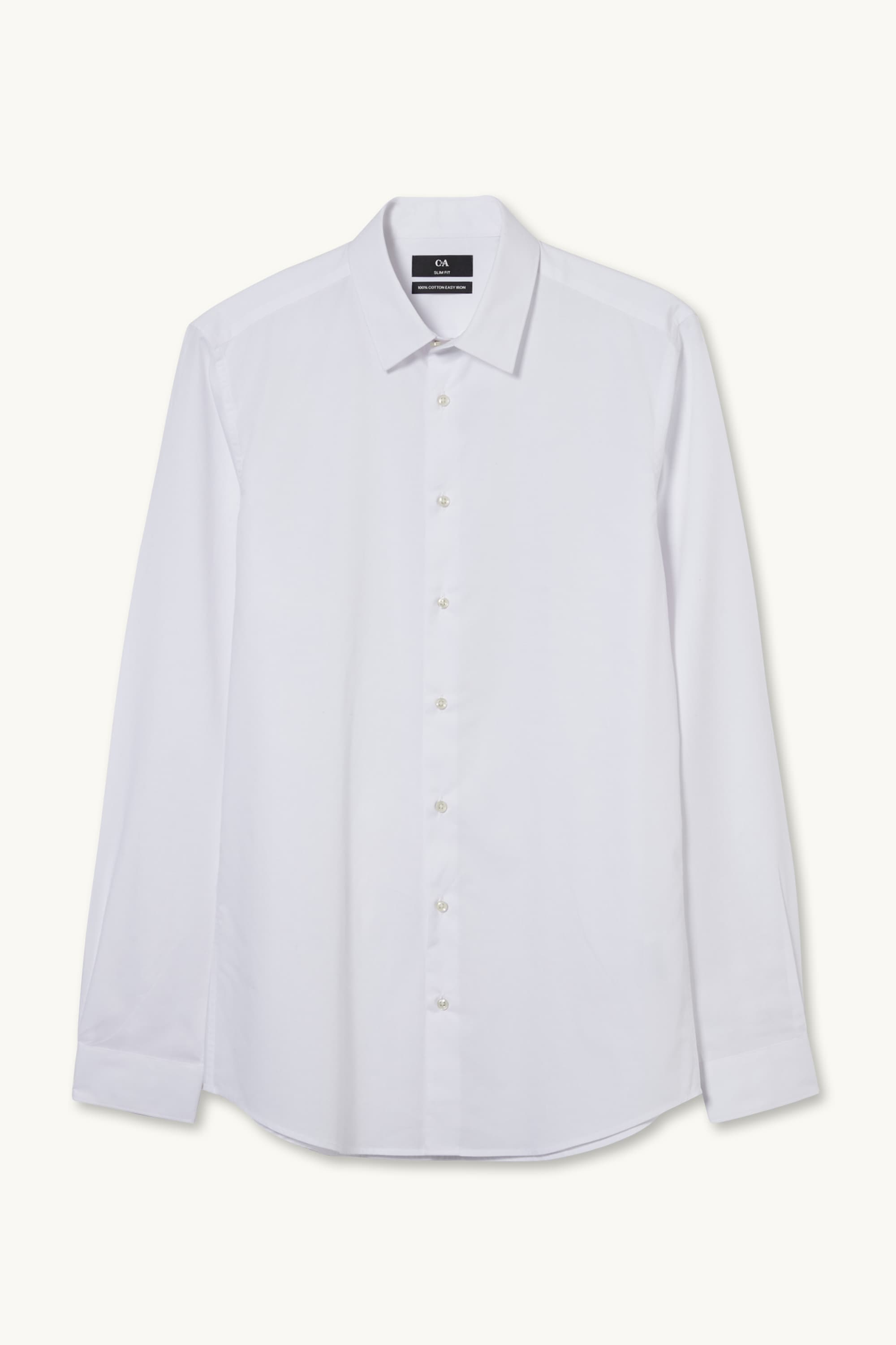 Business shirt - slim fit - extra-long sleeves - easy-iron white