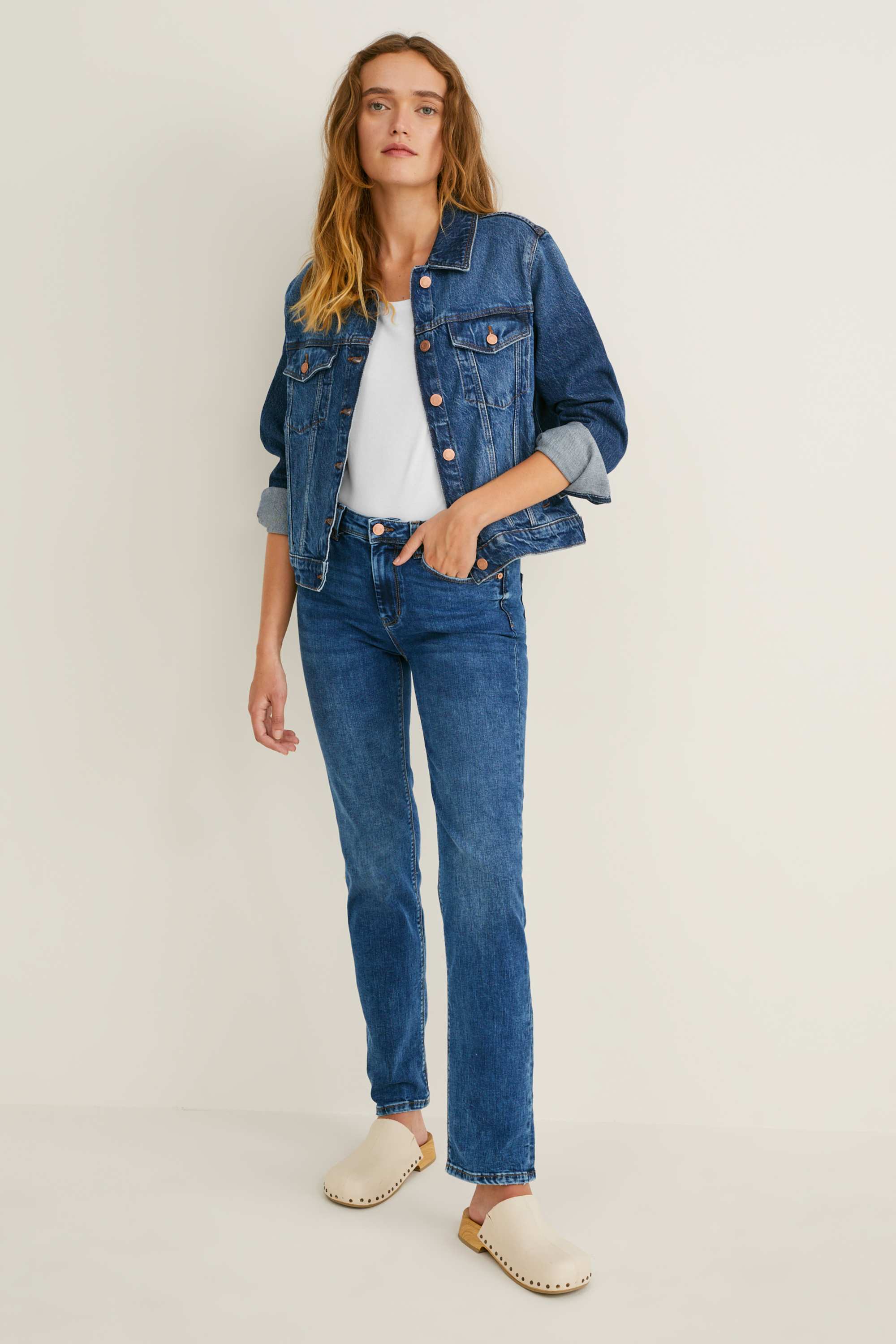 Denim jacket - LYCRA® blue denim