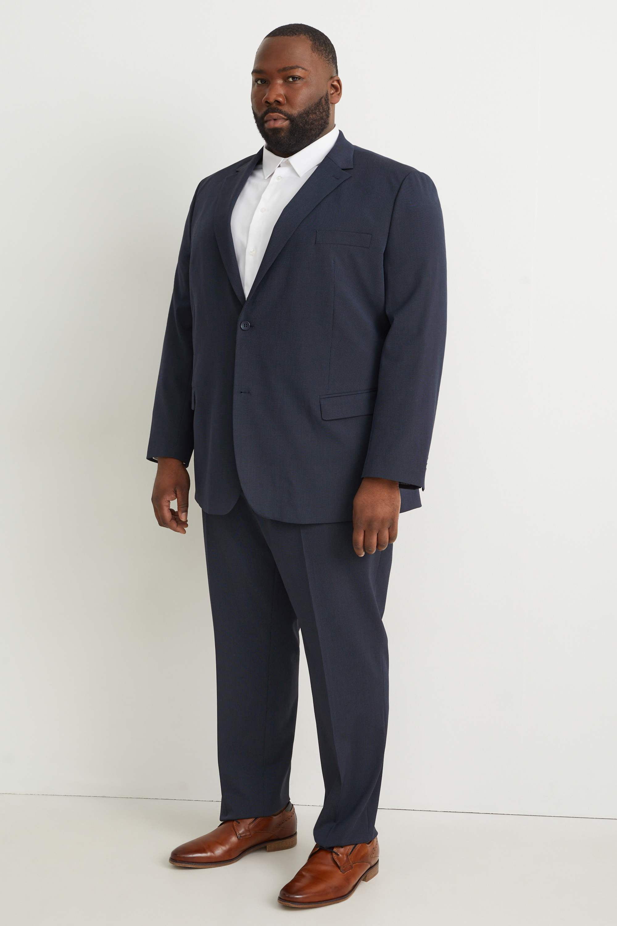 Mix-and-match suit trousers - regular fit - Flex dark blue