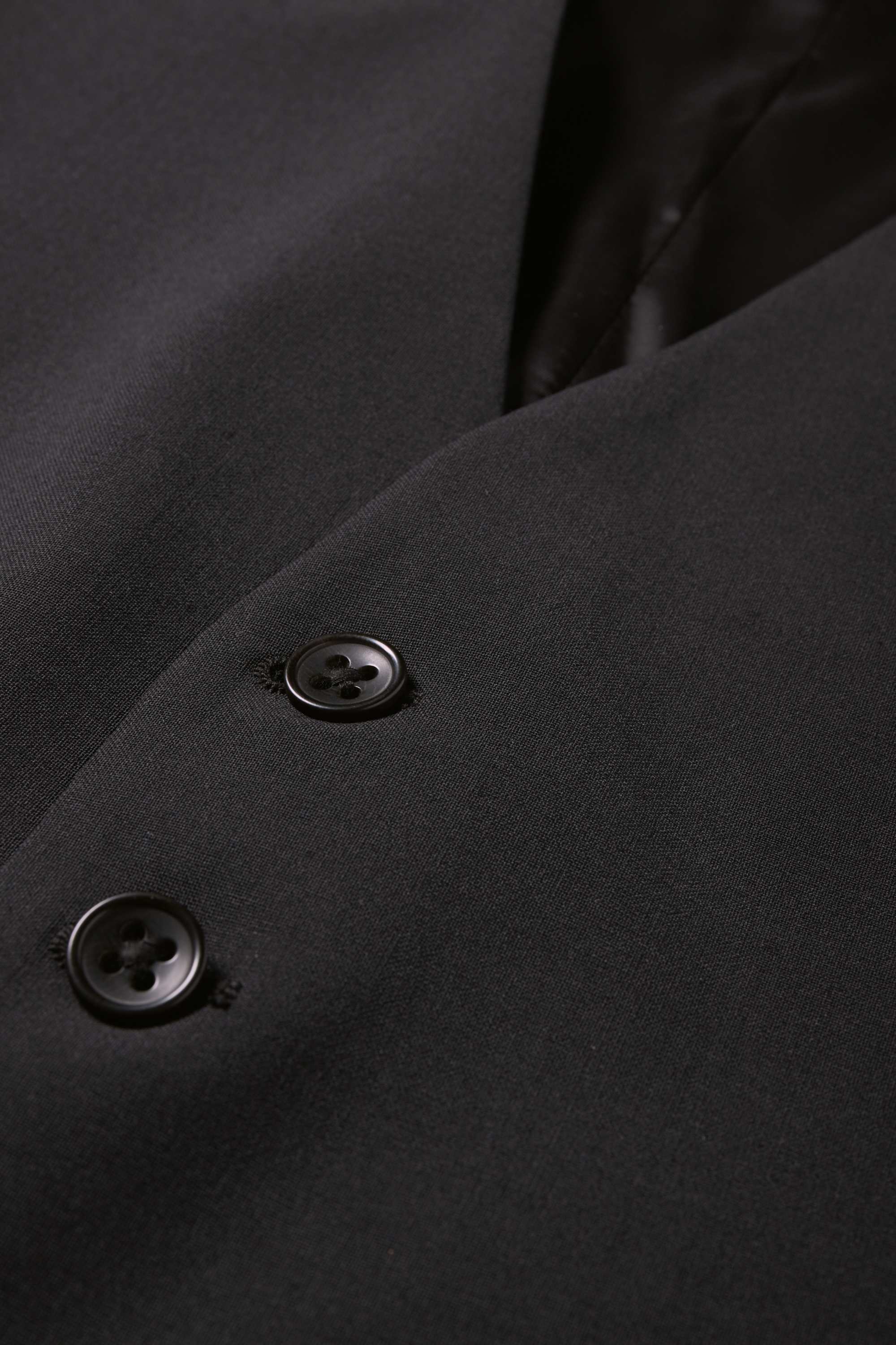 Waistcoat - regular fit - Flex - new wool blend black