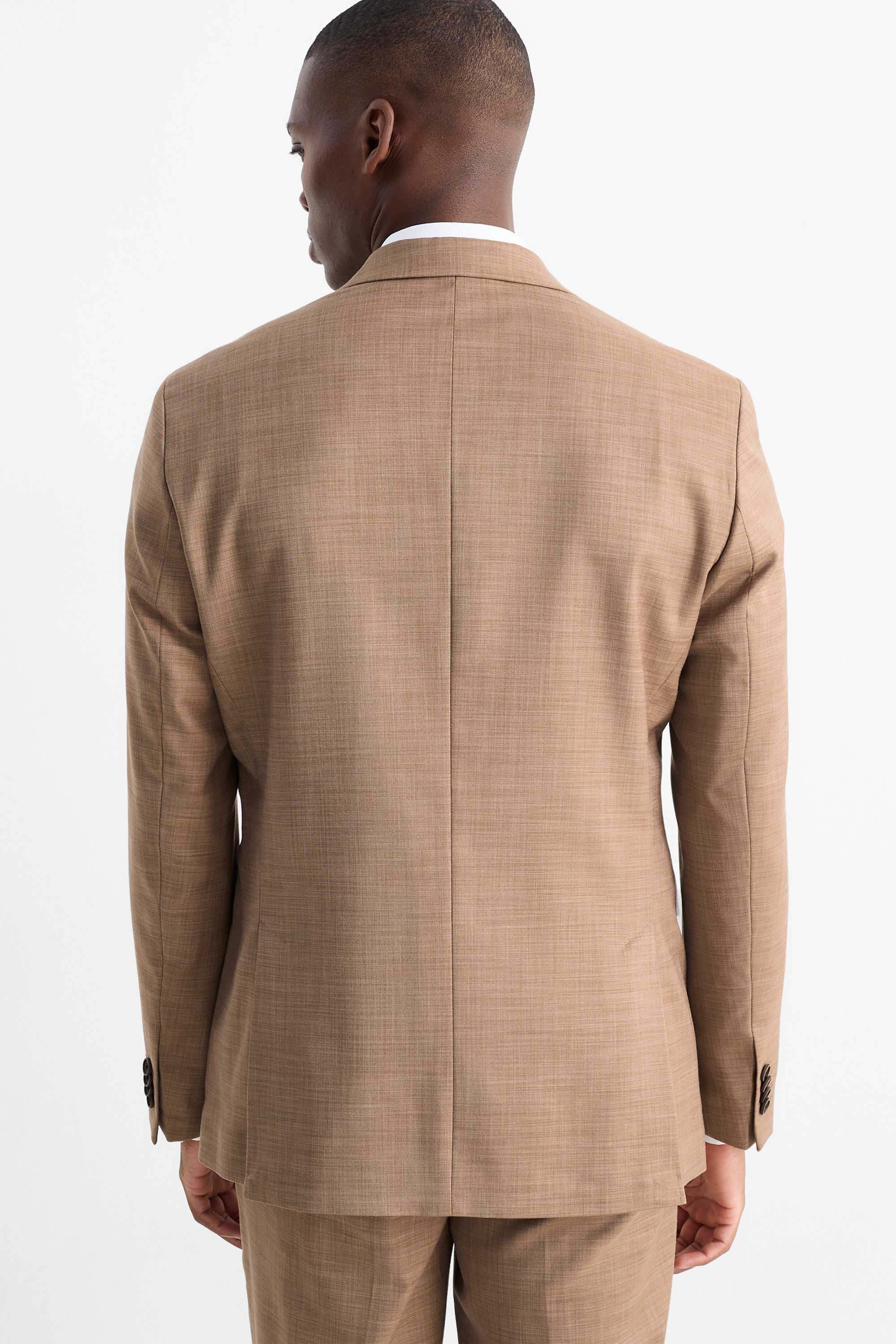 Mix-and-match tailored jacket - regular fit - Flex beige