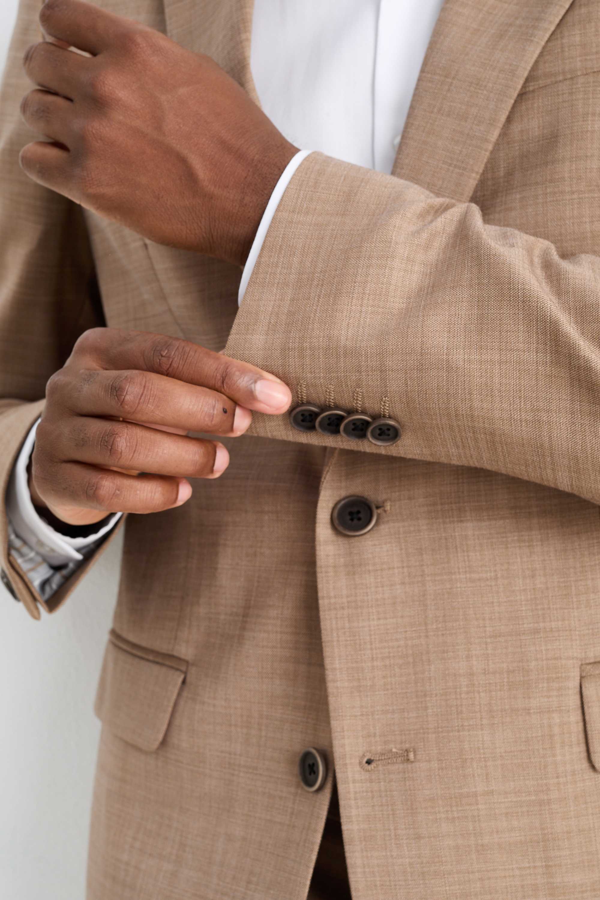 Mix-and-match tailored jacket - regular fit - Flex beige