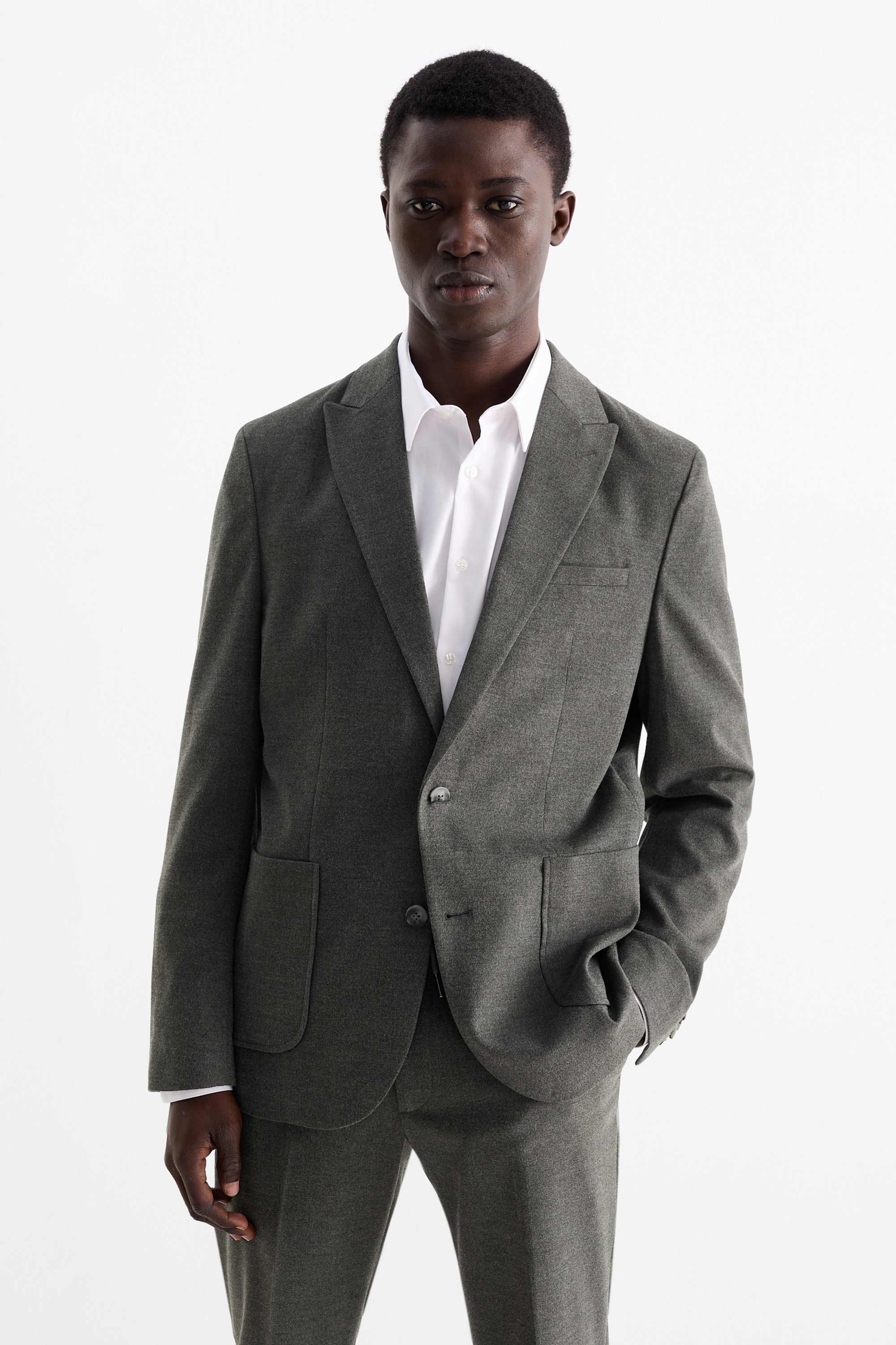 Mix & match tailored jacket - slim fit dark gray