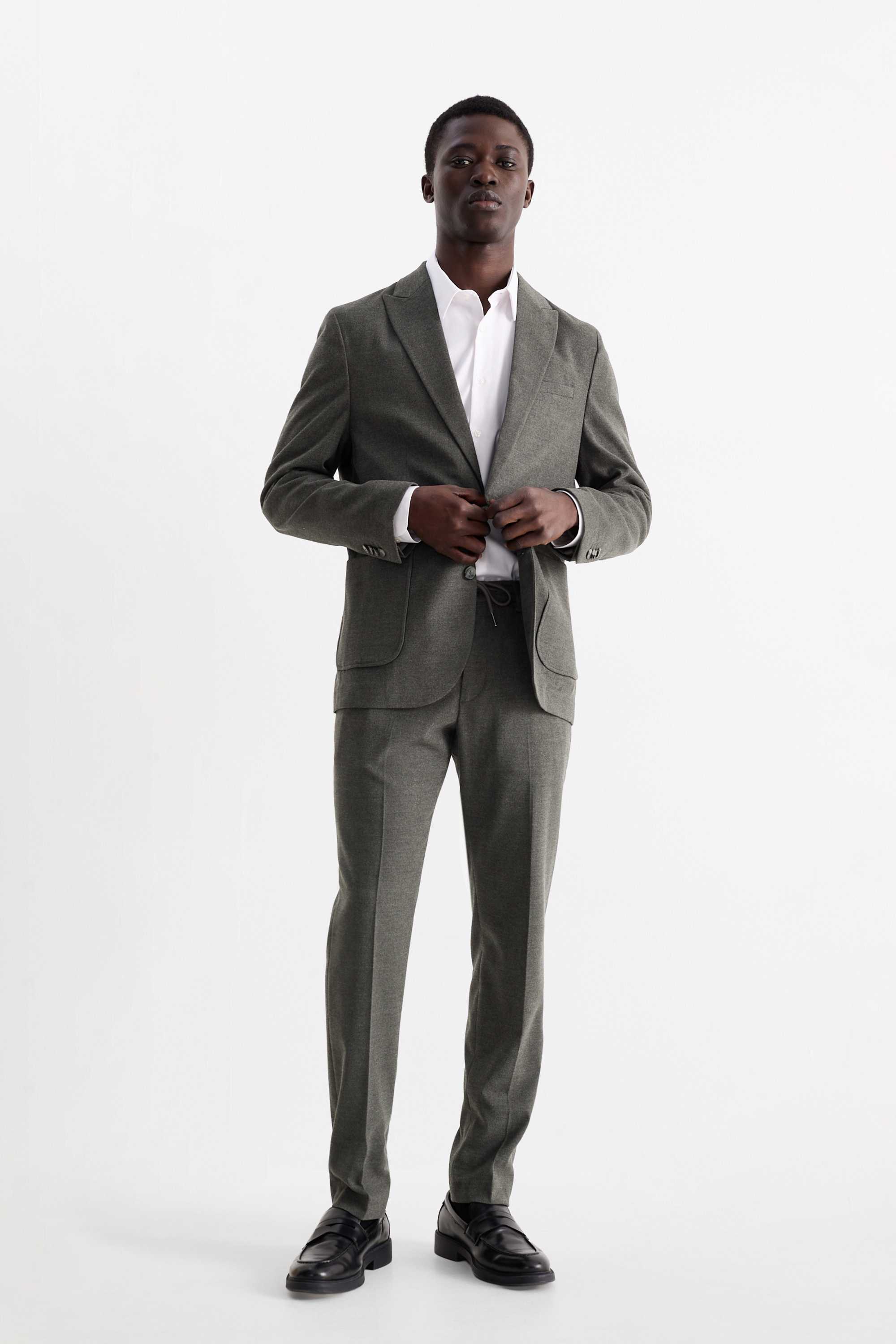 Mix & match tailored jacket - slim fit dark gray