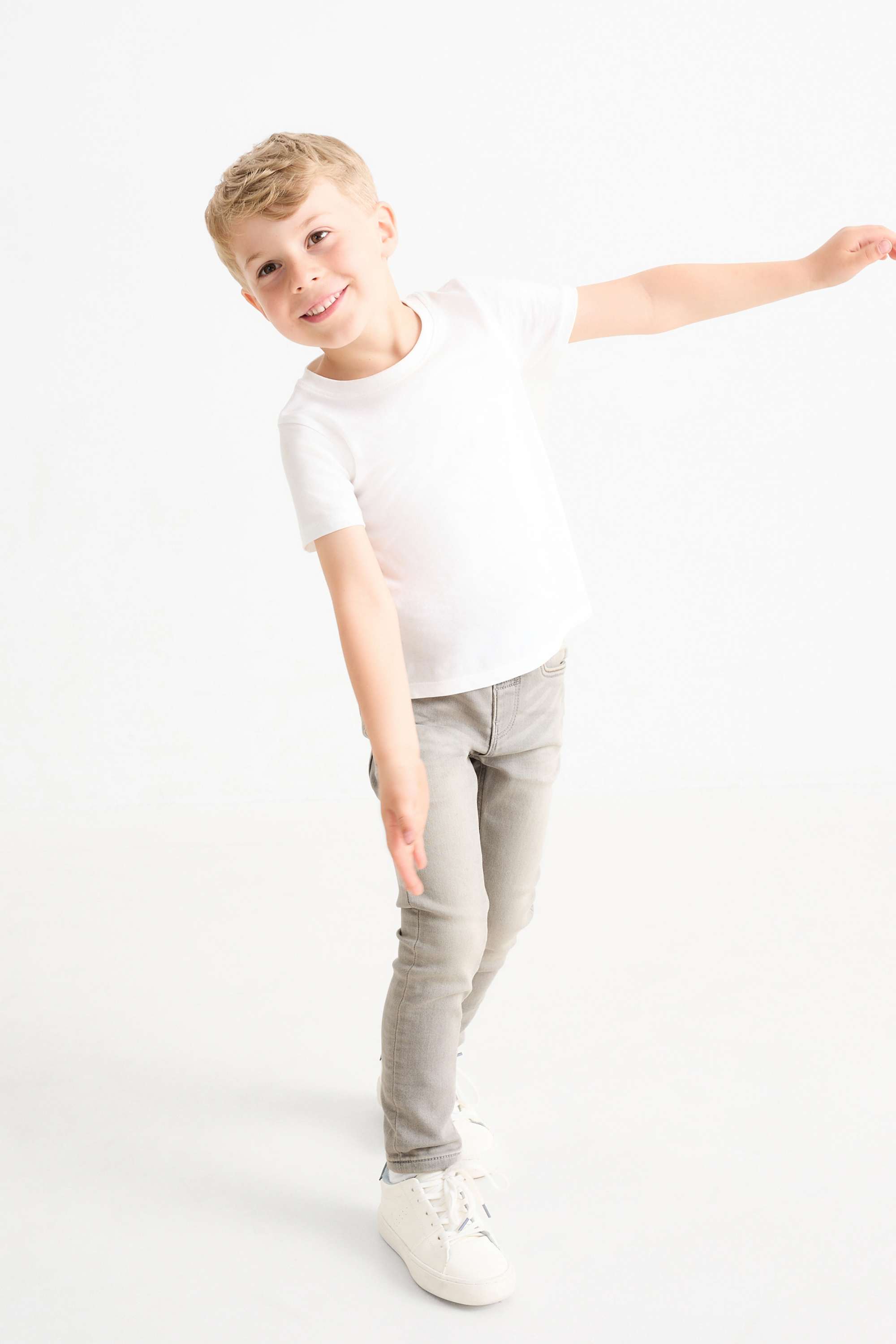 Skinny jeans denim-light gray
