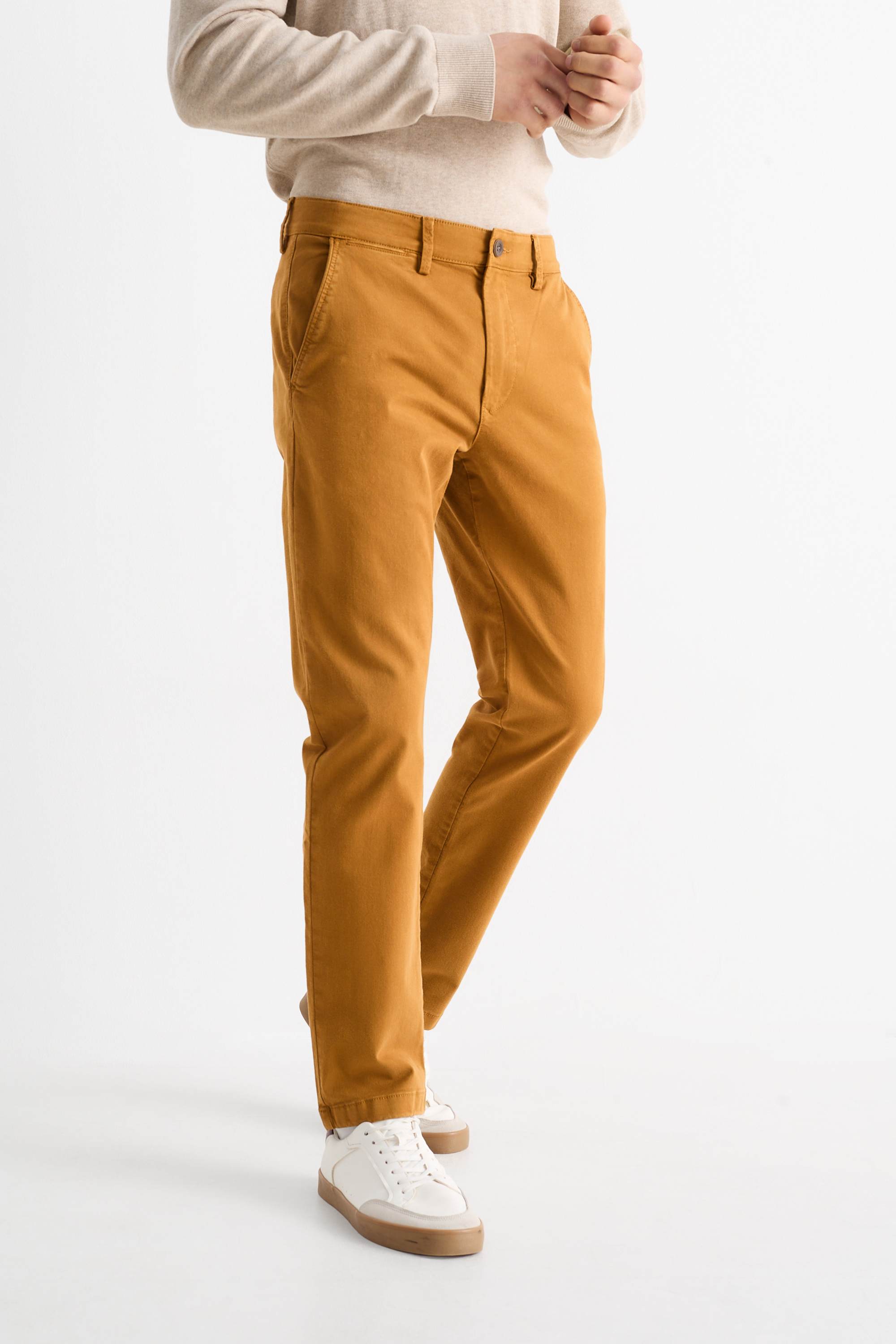 Chinos - slim fit - Flex havanna