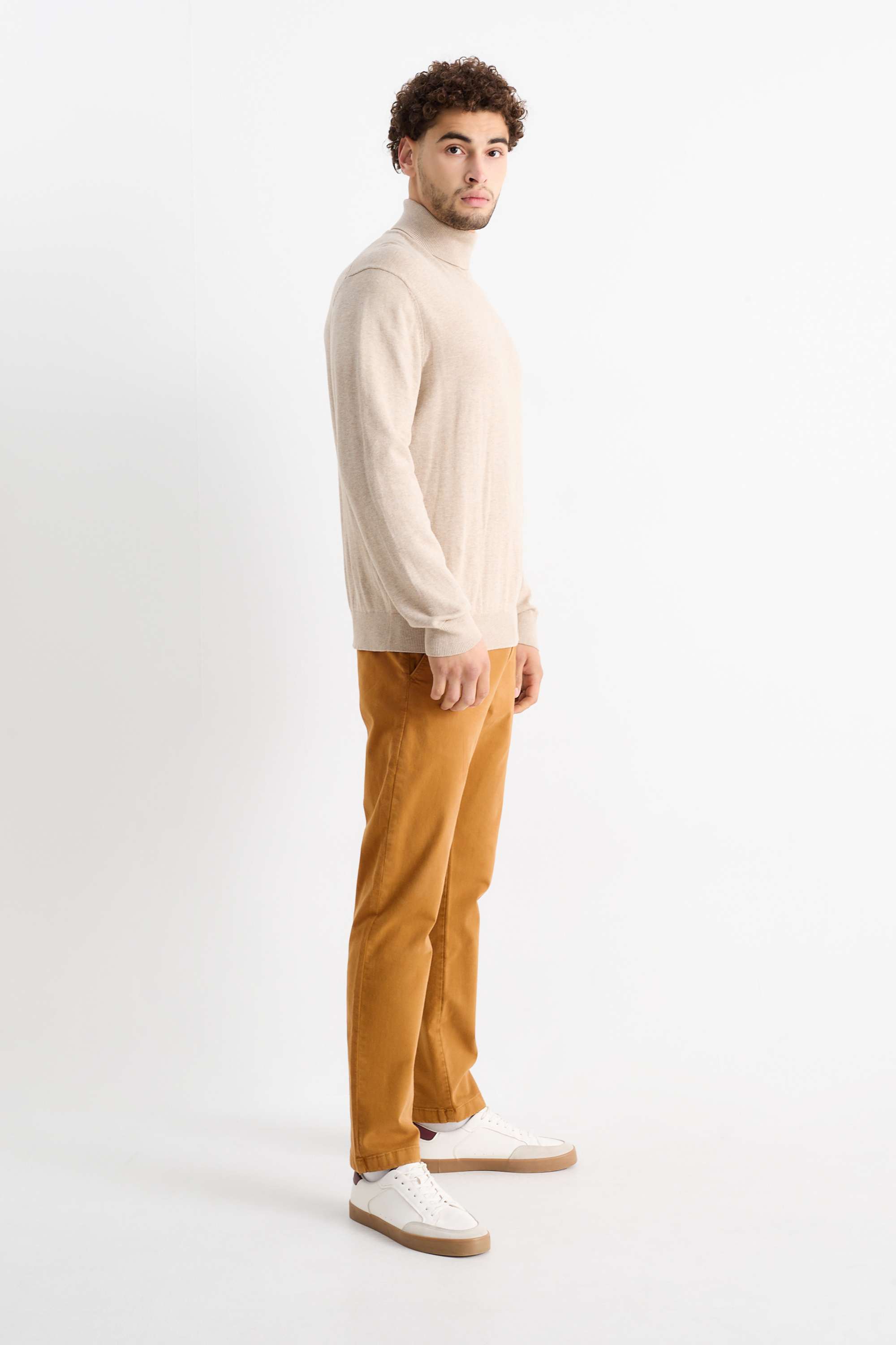 Chinos - slim fit - Flex havanna