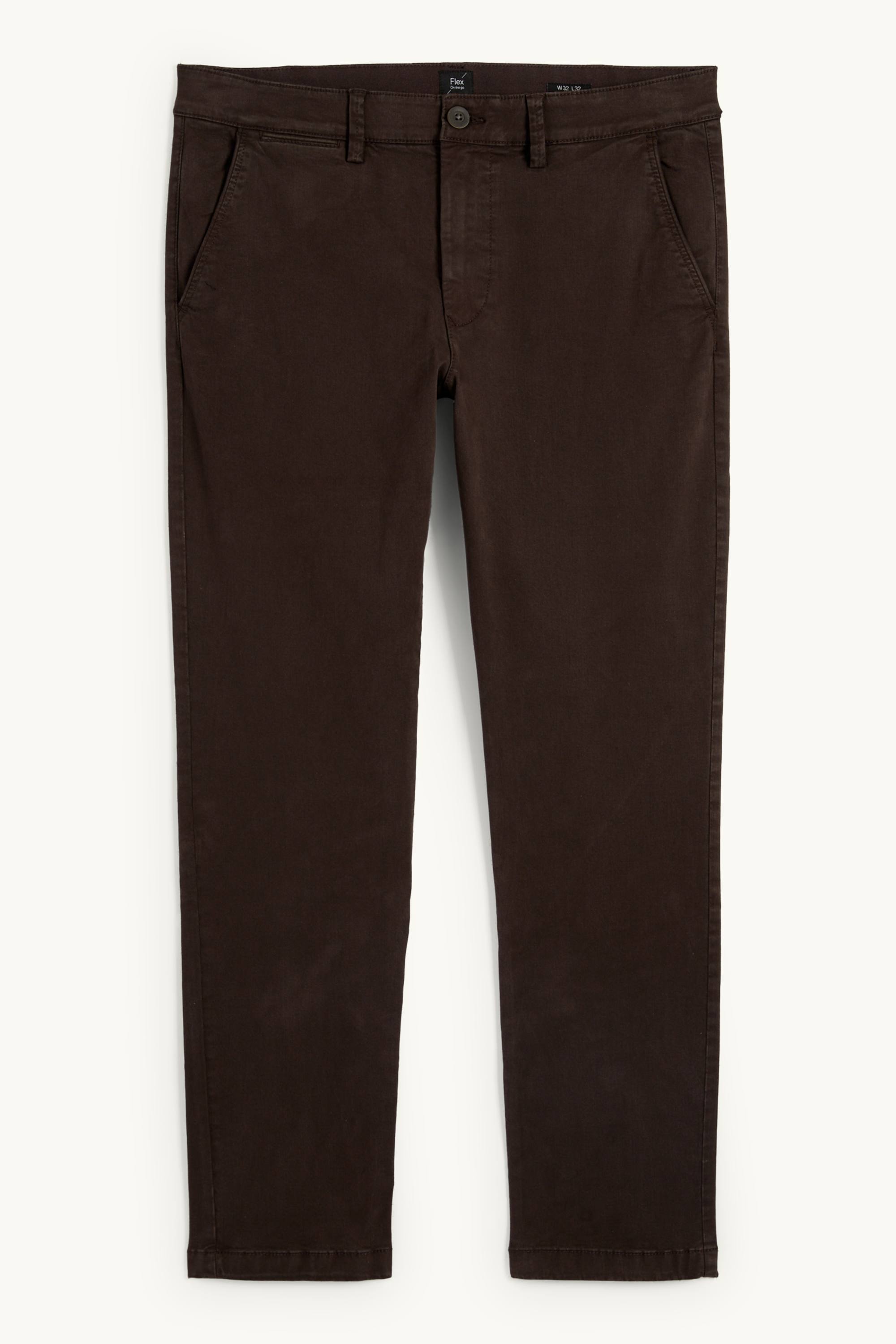 Chinos - slim fit - Flex dark brown