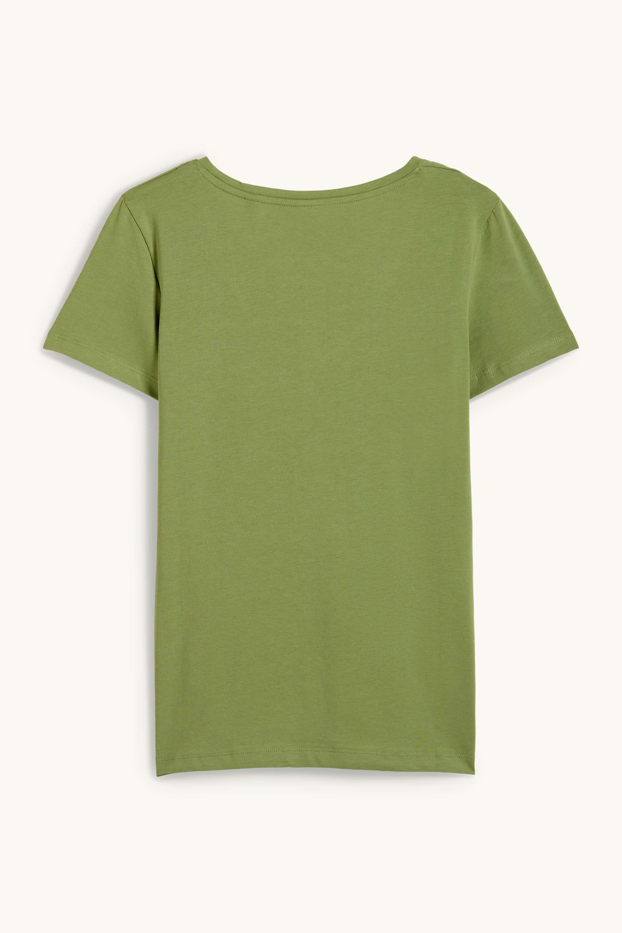 V-neck T-shirt - slim fit green
