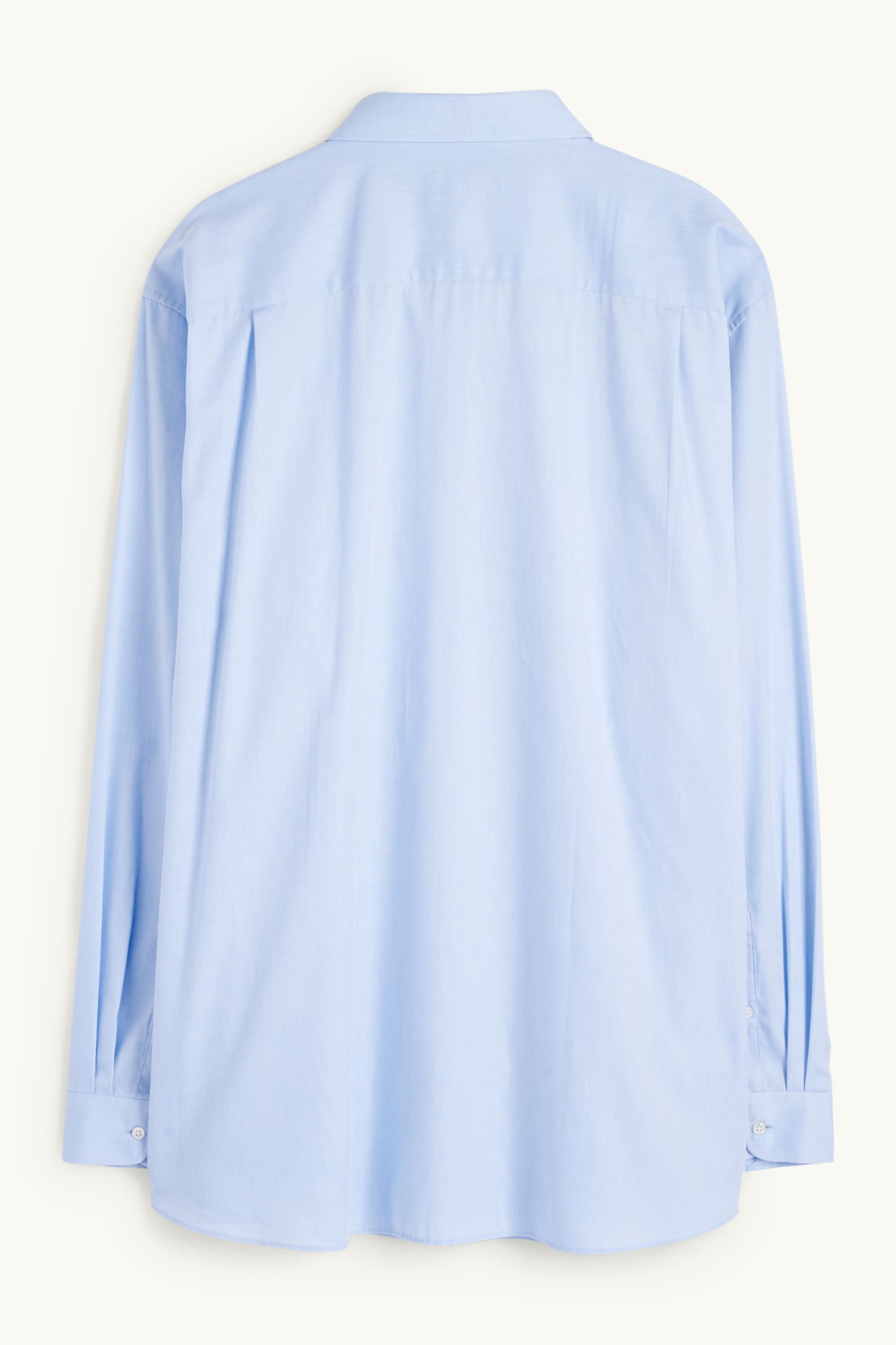 Shirt - regular fit - kent collar - easy-iron light blue