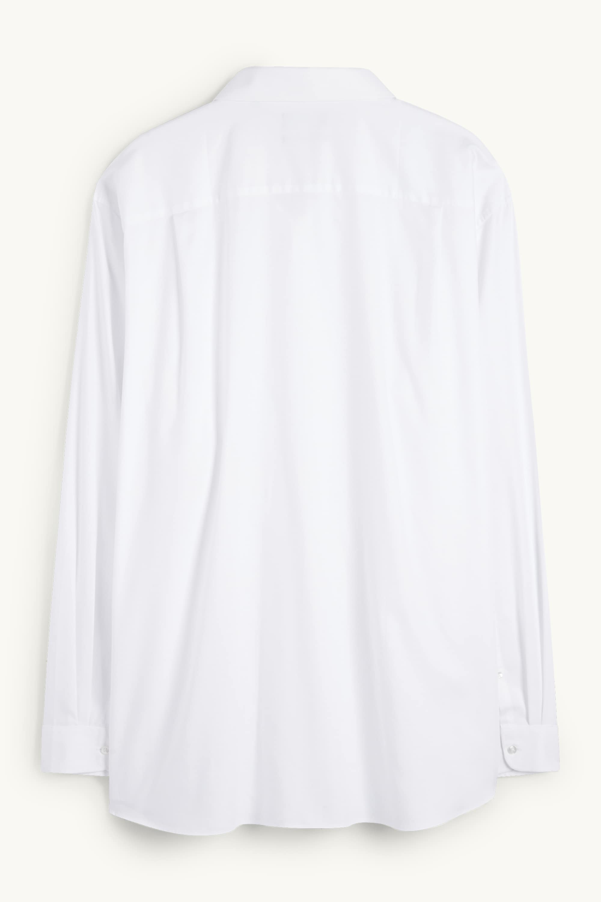 Shirt - regular fit - kent collar - easy-iron cremewhite