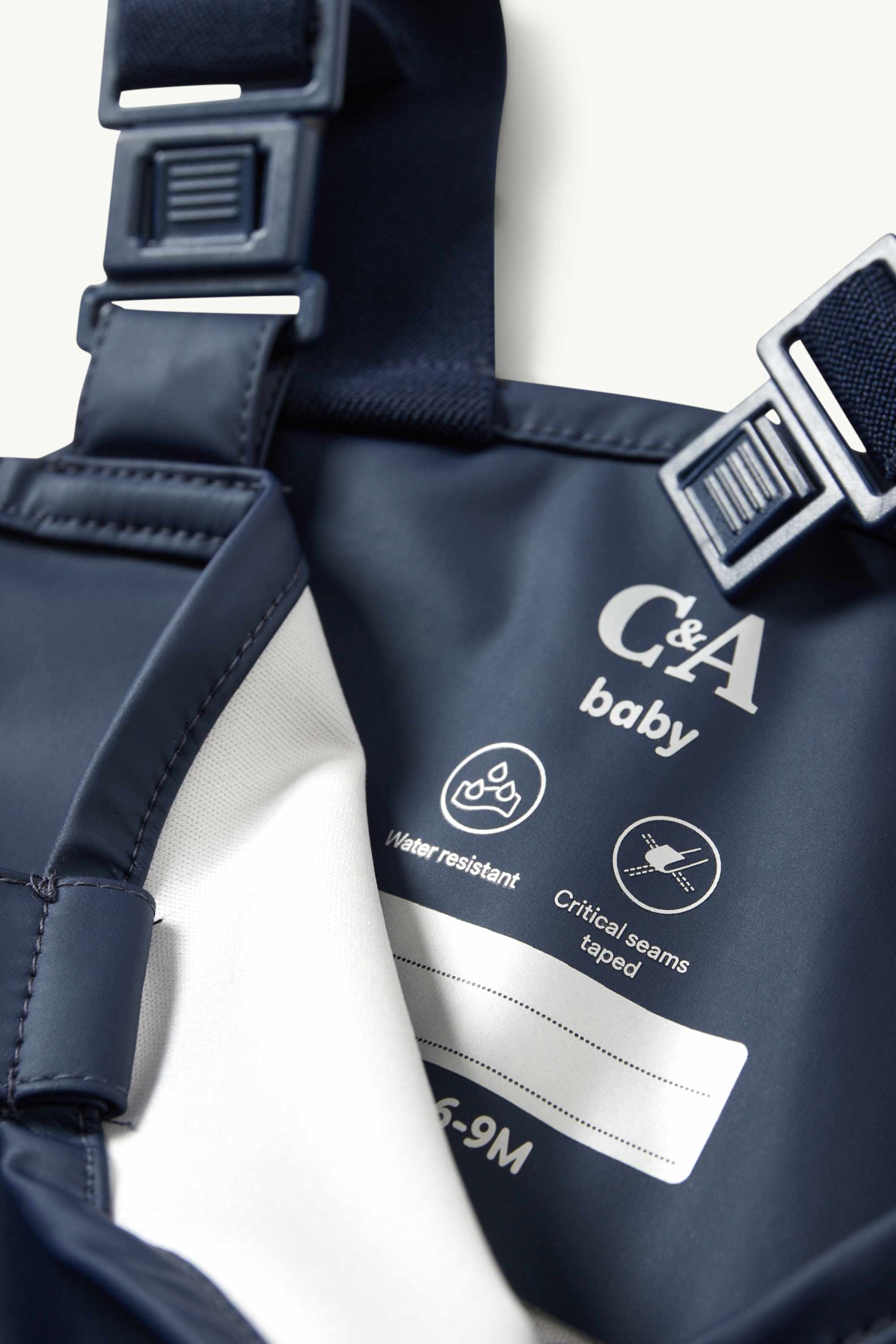 Baby waterproof trousers - waterproof dark blue