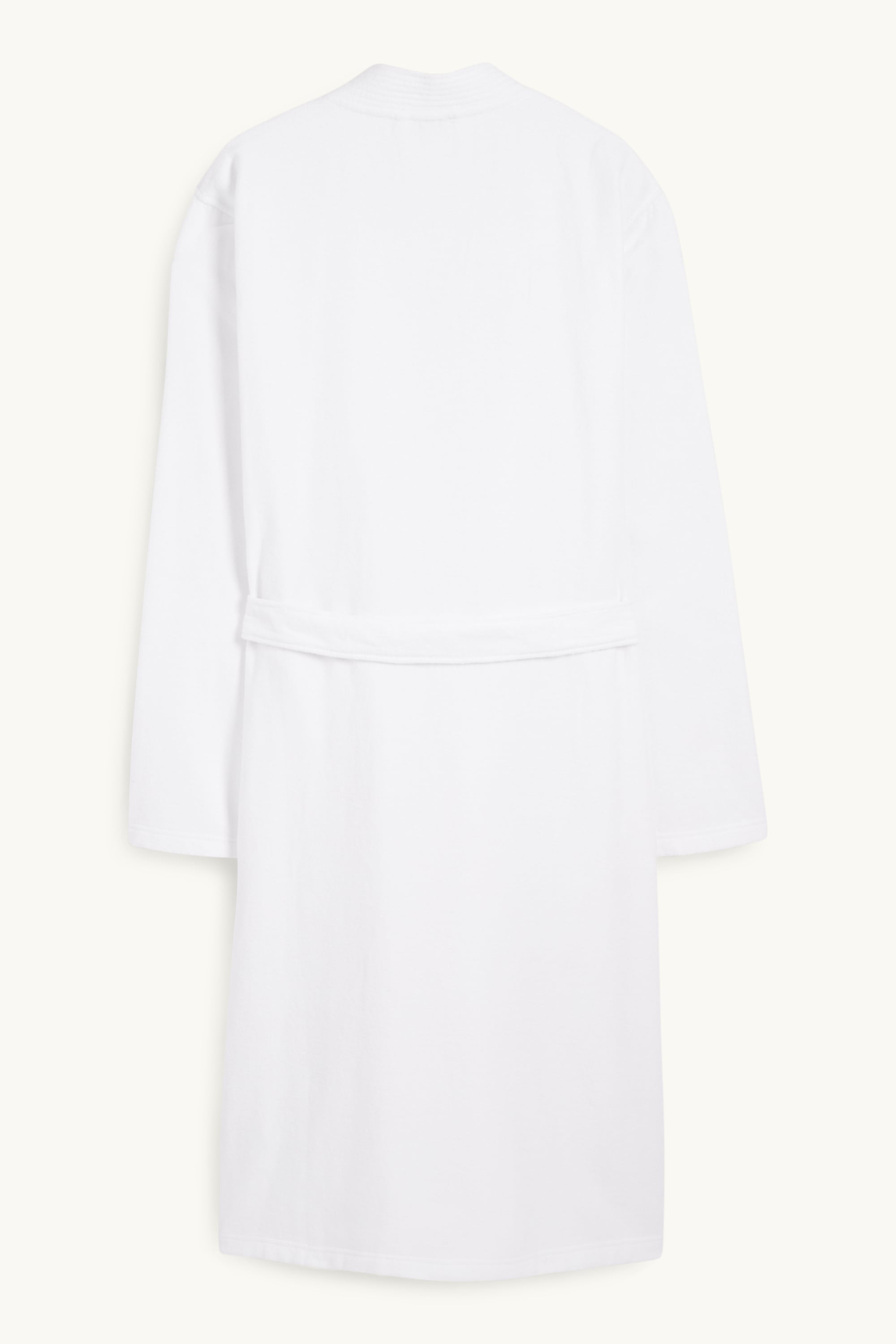 Terry cloth bathrobe white