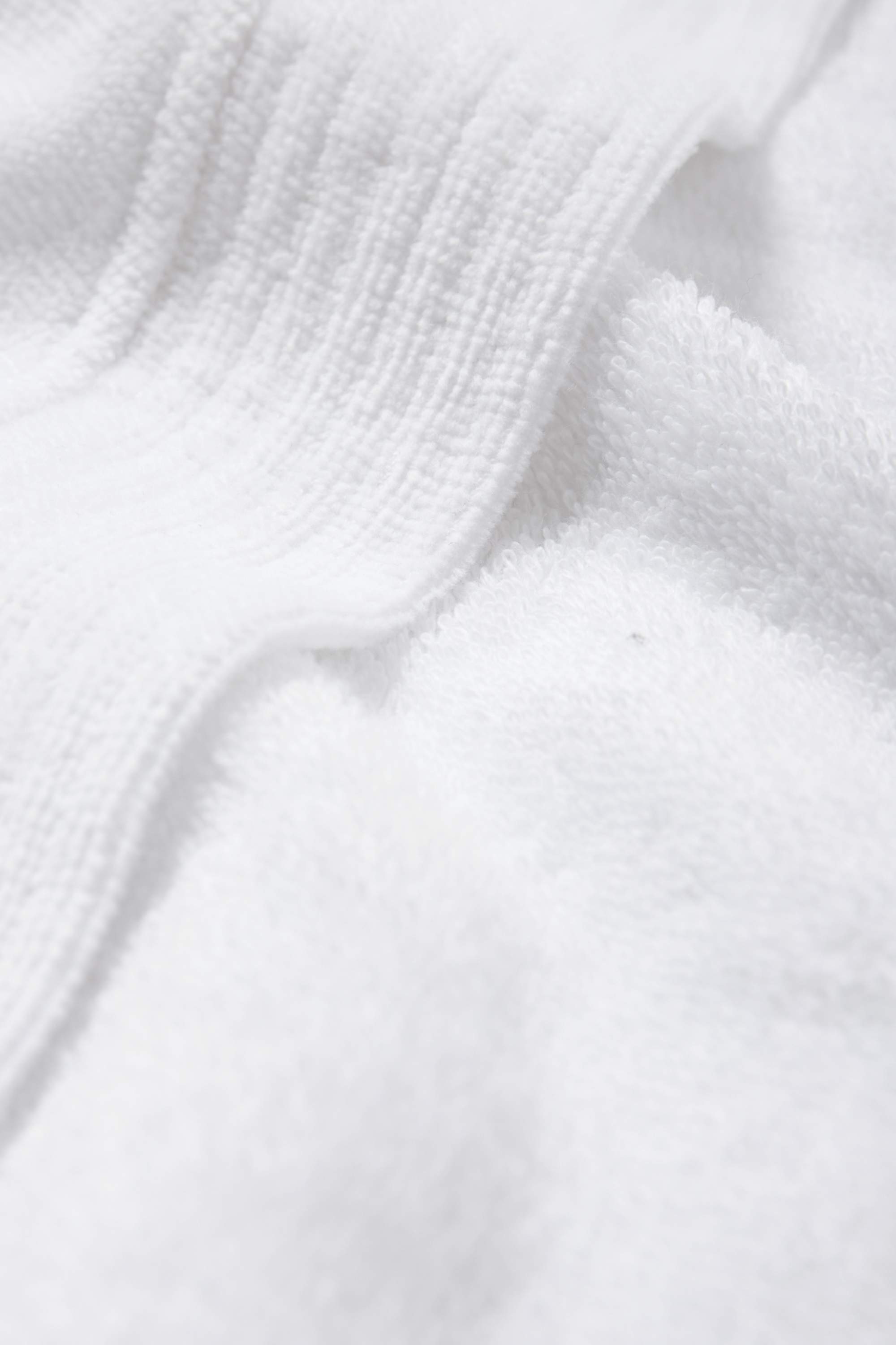 Terry cloth bathrobe white