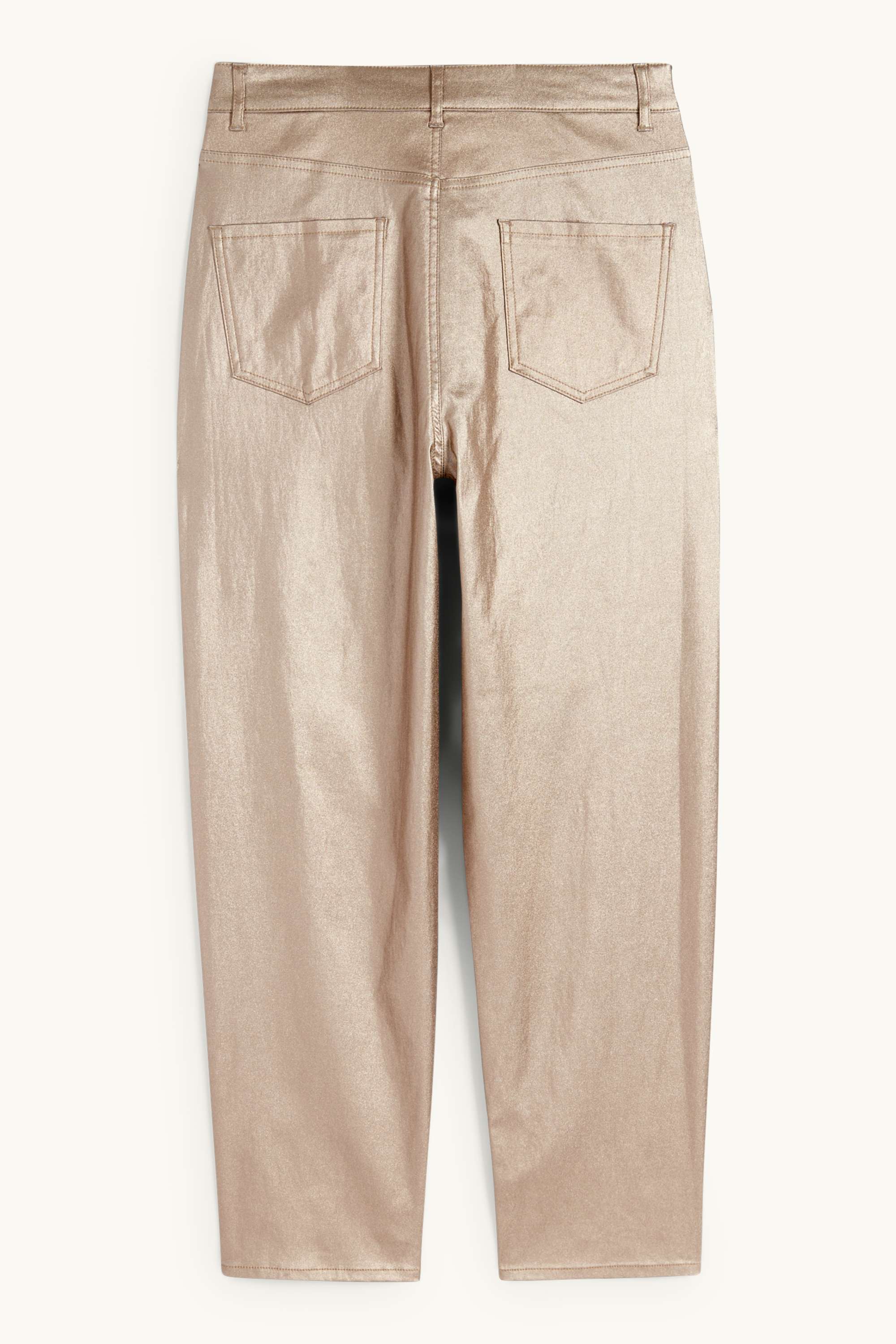 Cloth trousers - high waist - tapered fit gold