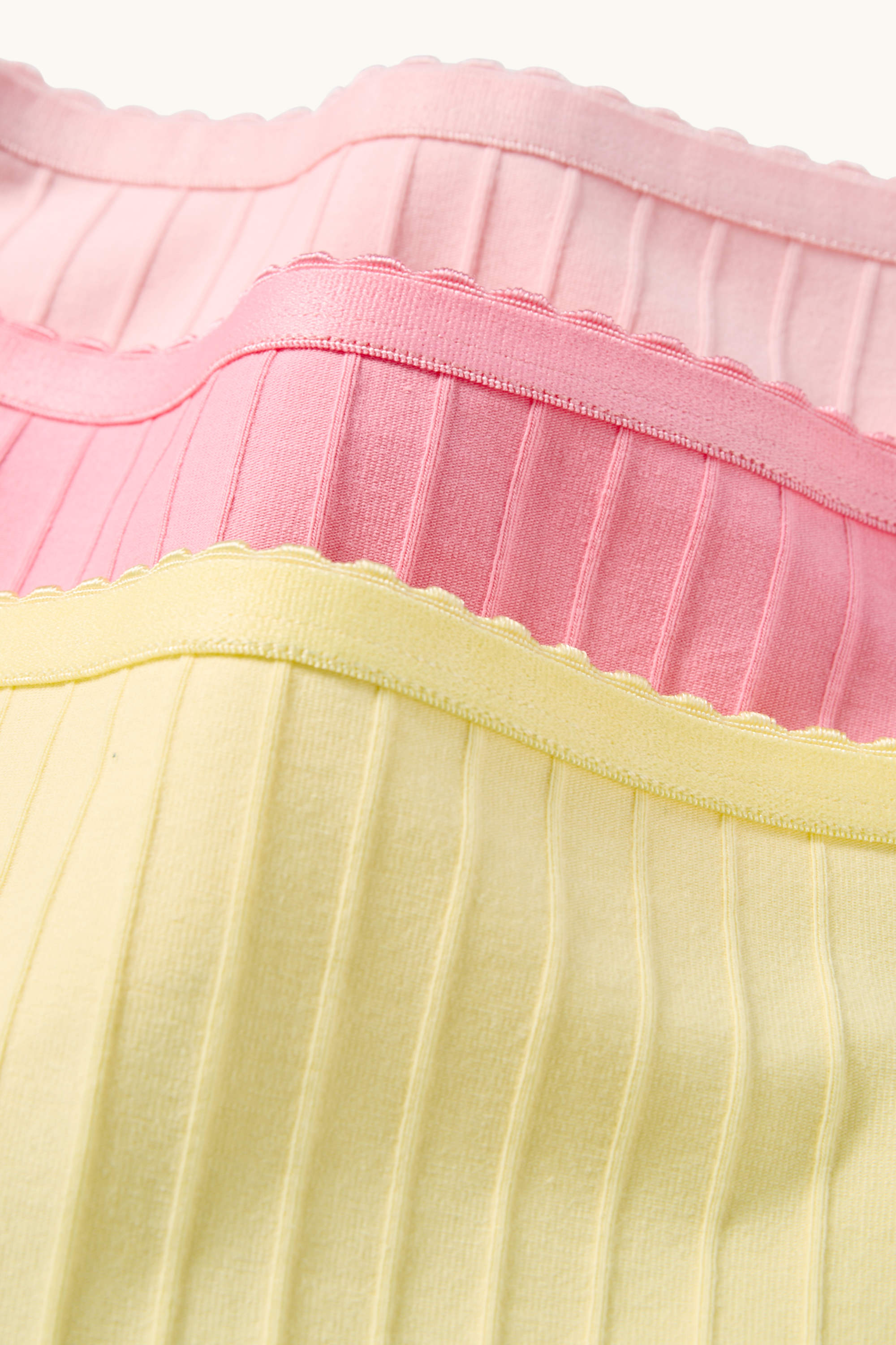 Multipack of 3 - knickers - ribbed orange / yellow