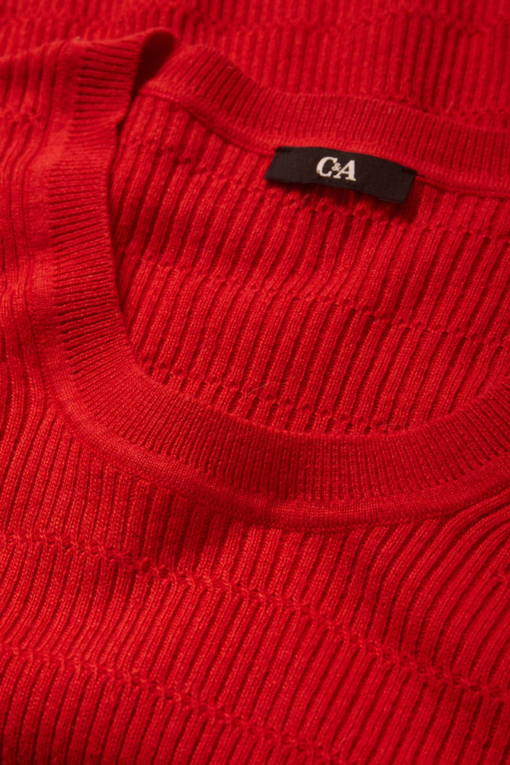 Jumper - textured red