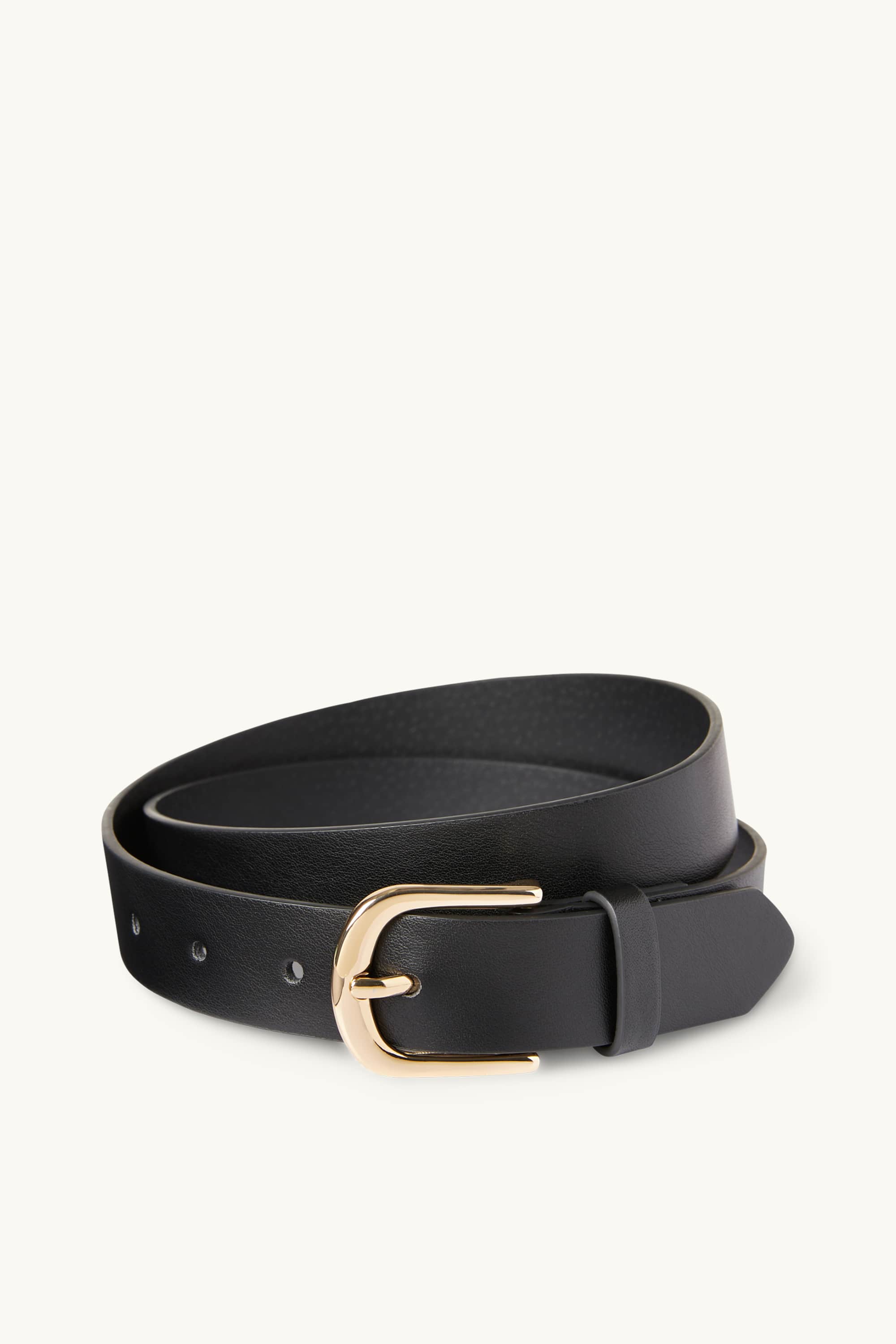 Belt - faux leather black (1)