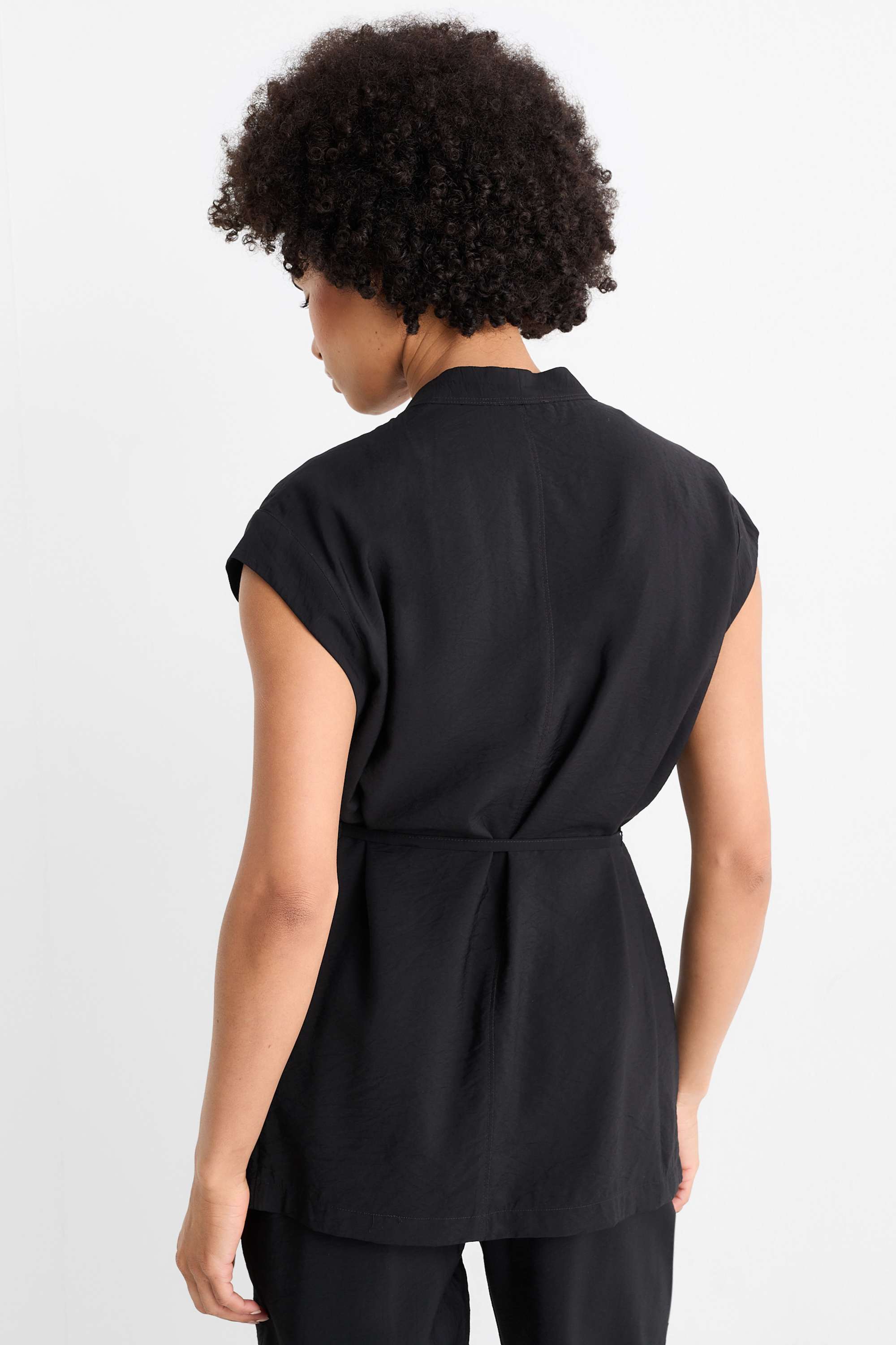 Waistcoat - relaxed fit black