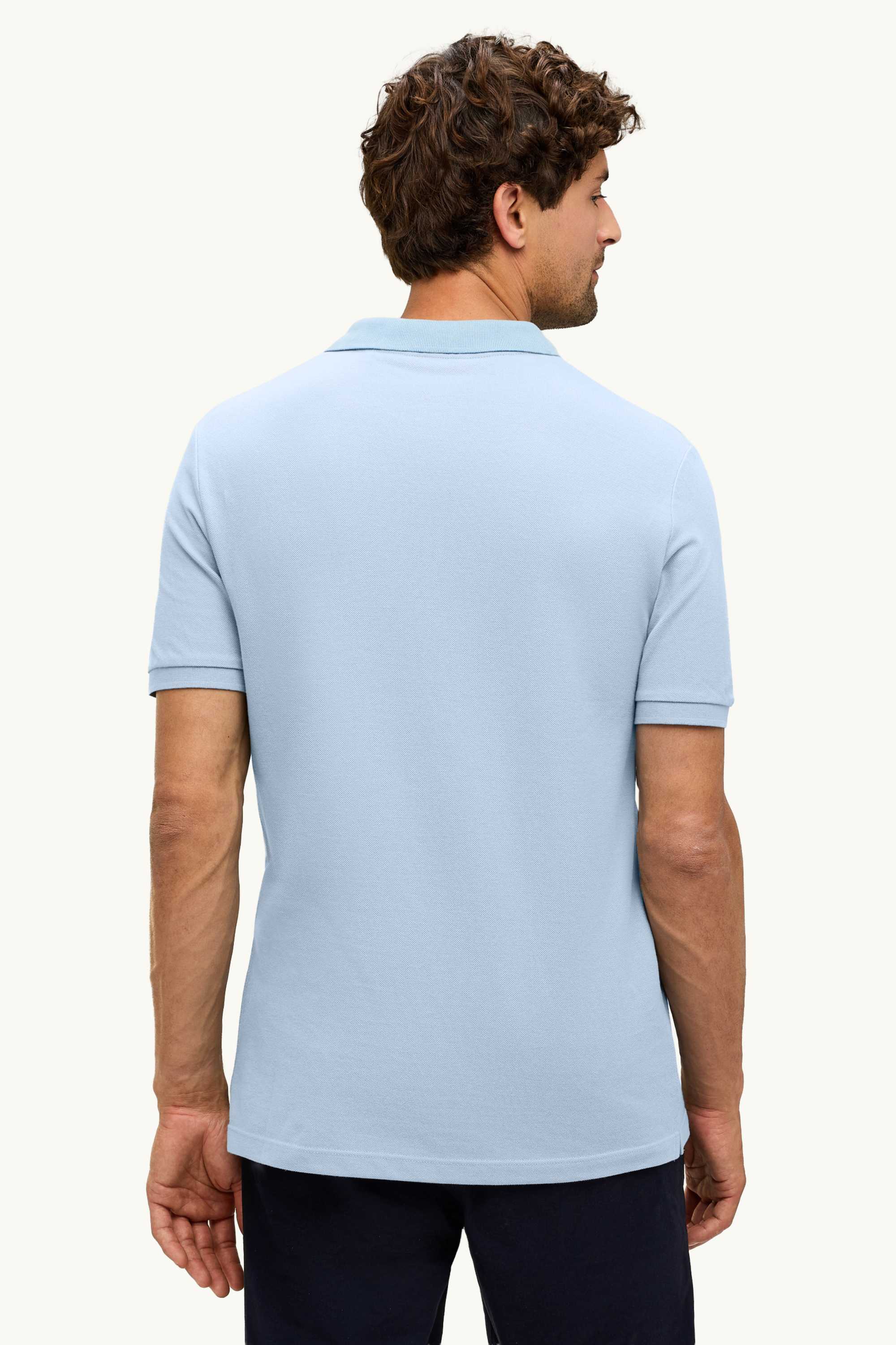 Polo shirt - regular fit light blue