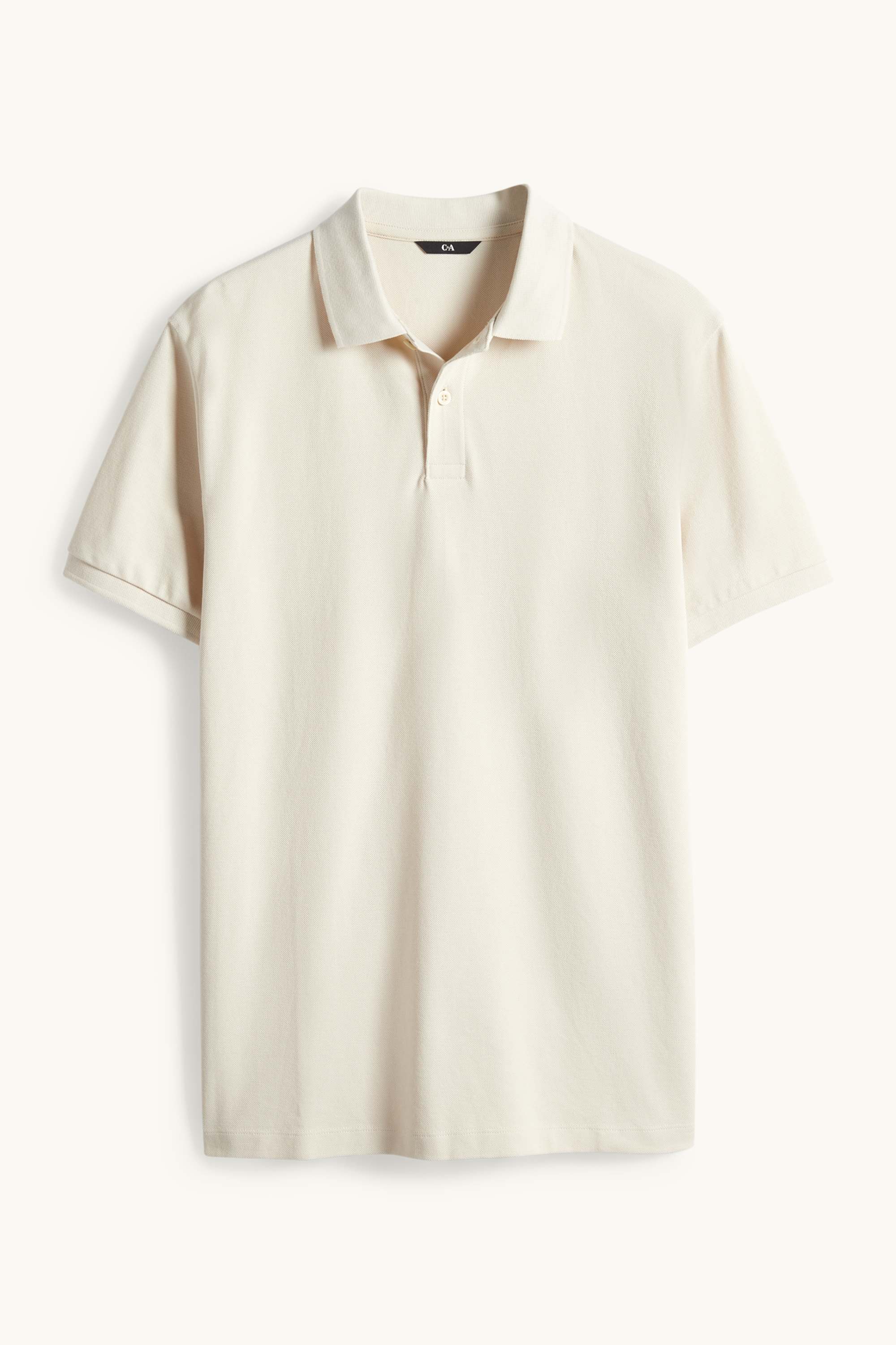 Polo shirt - regular fit light beige