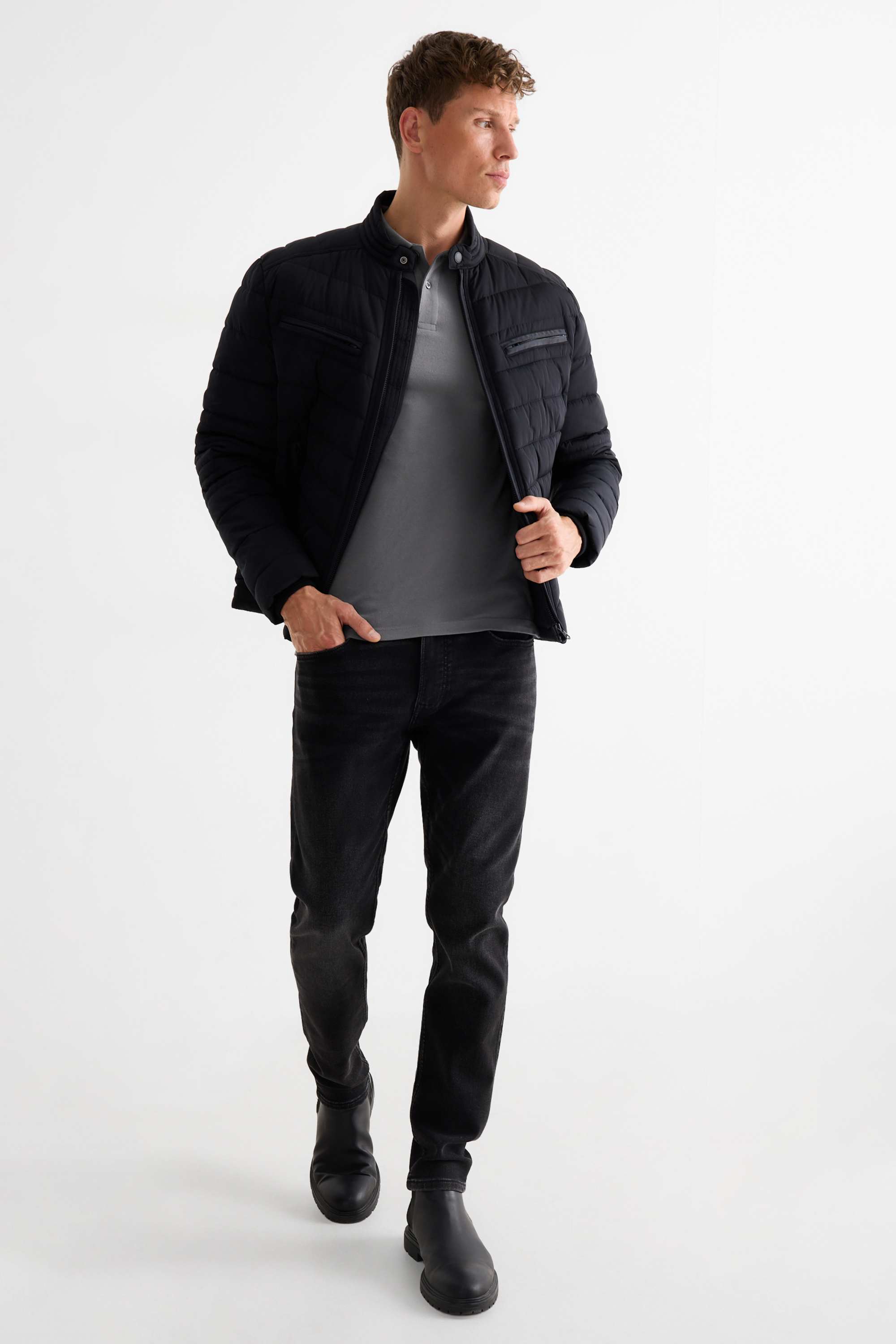 Polo shirt - regular fit gray (21)