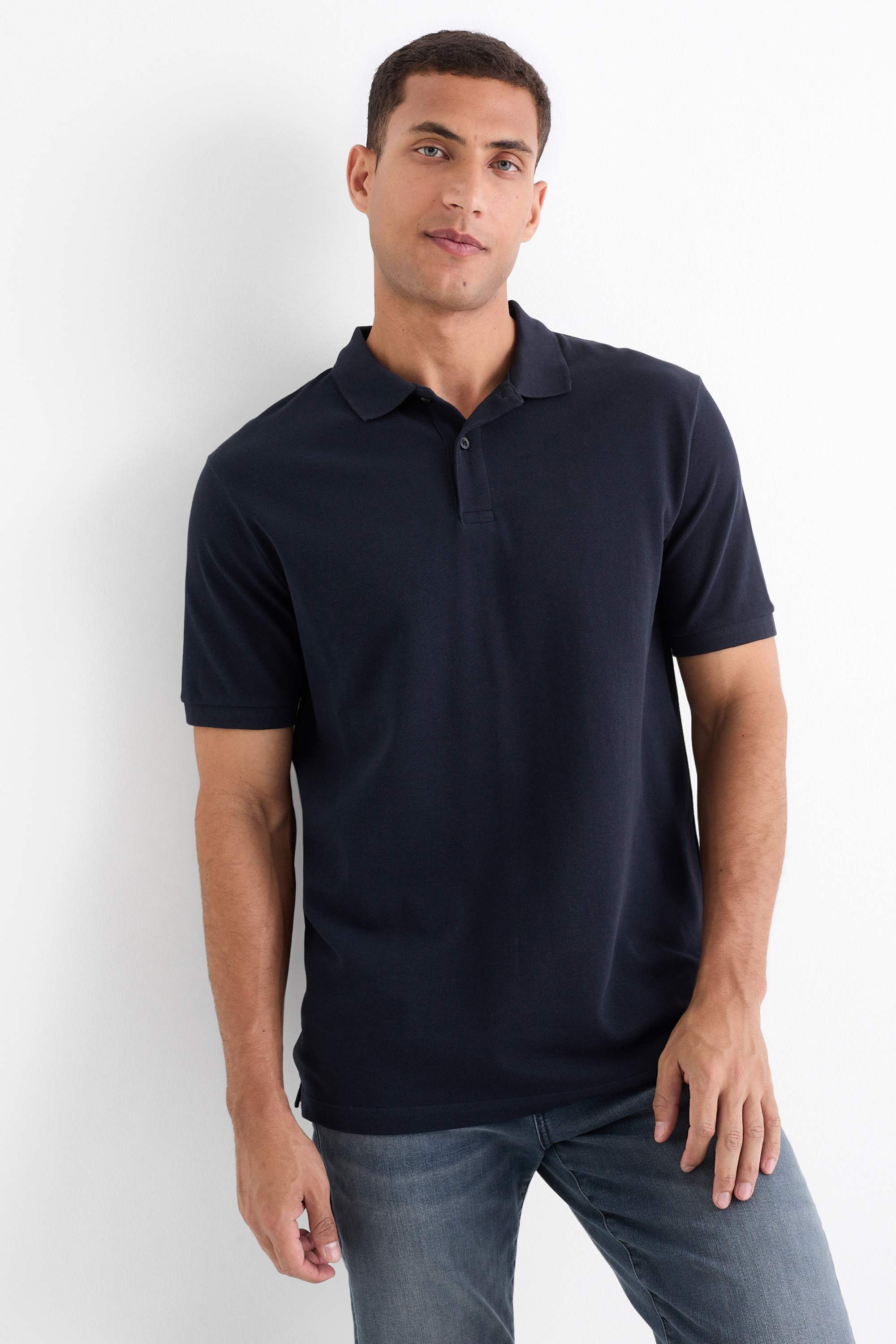Polo shirt - regular fit dark blue