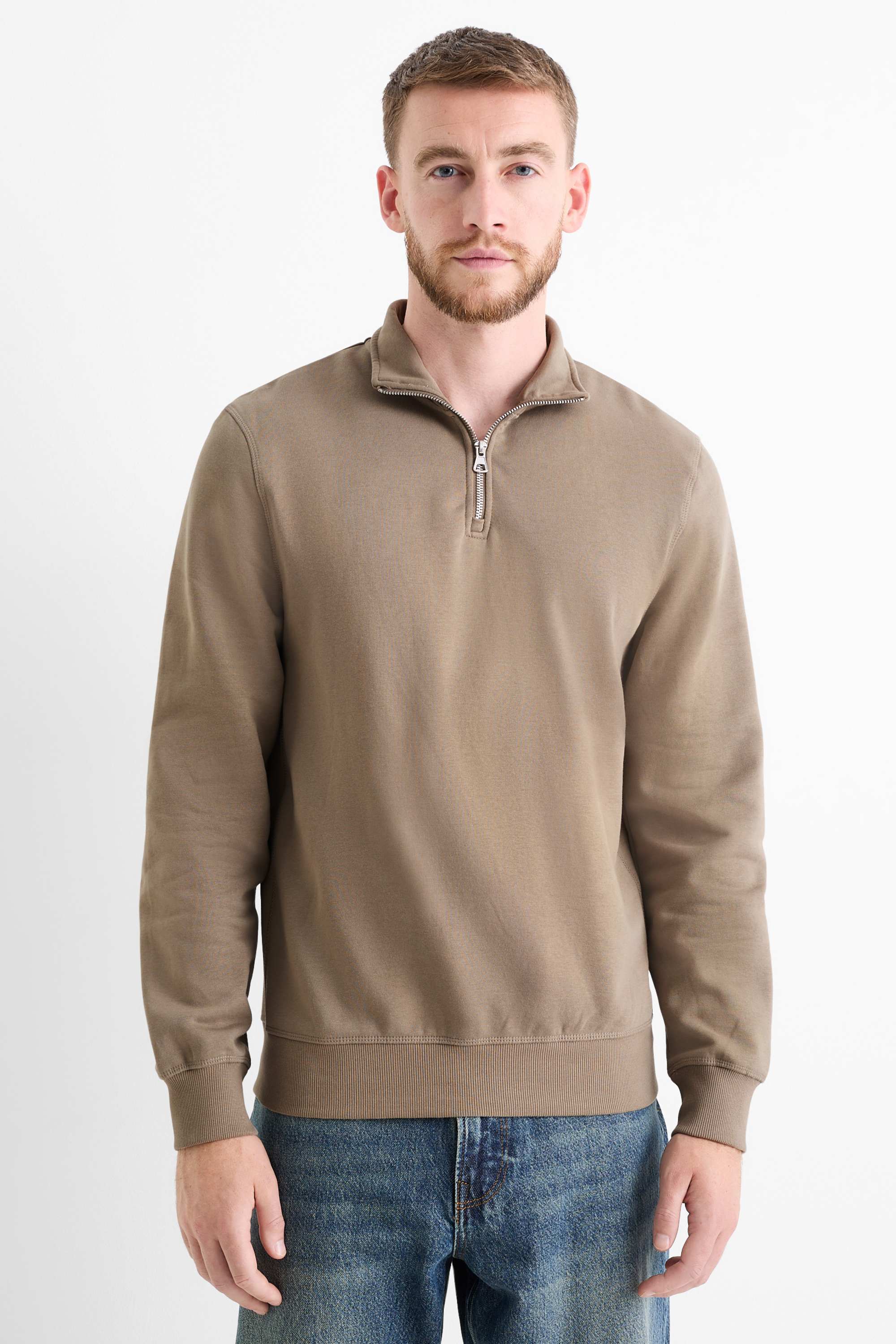 Sweatshirt taupe