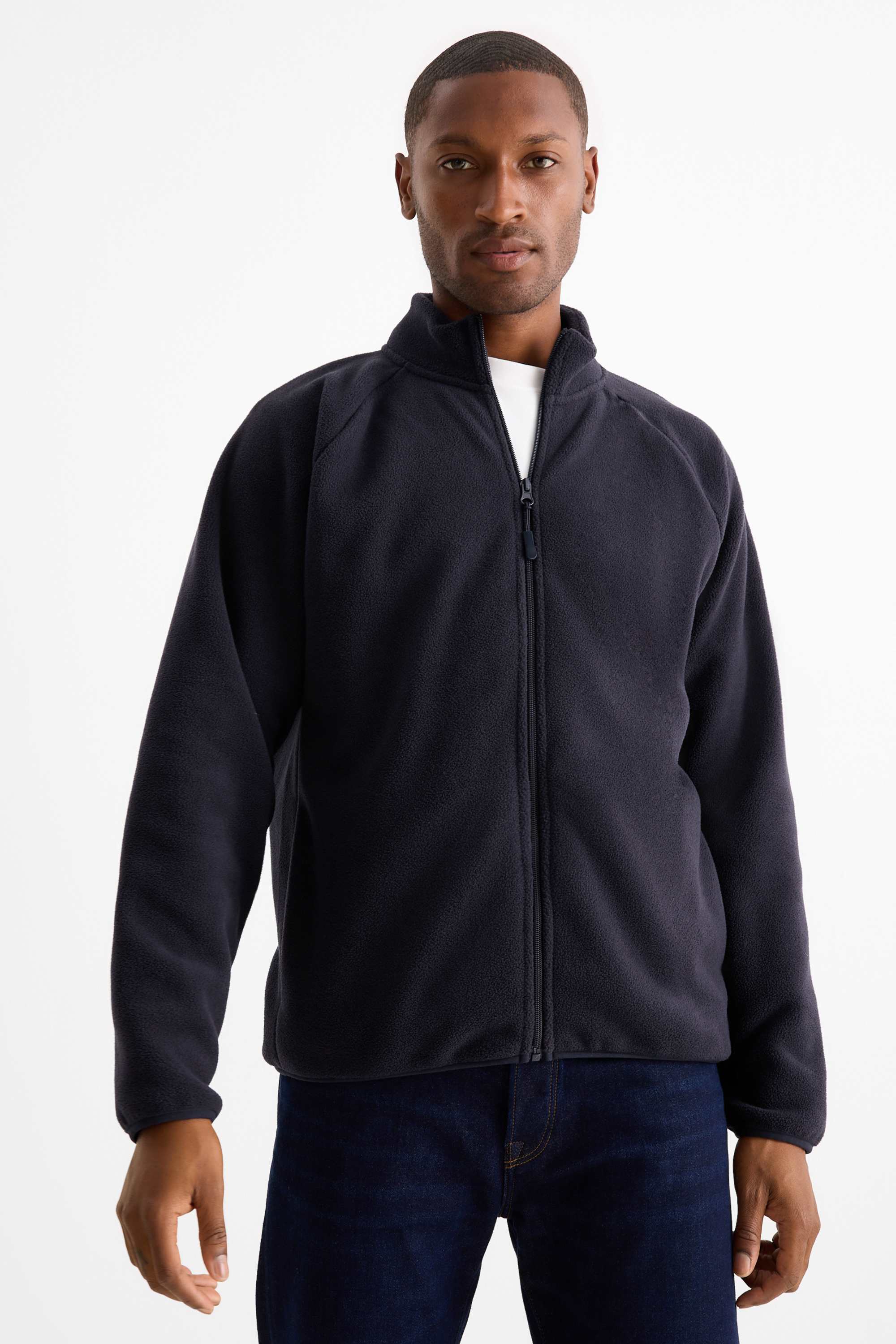 Fleece jacket dark blue