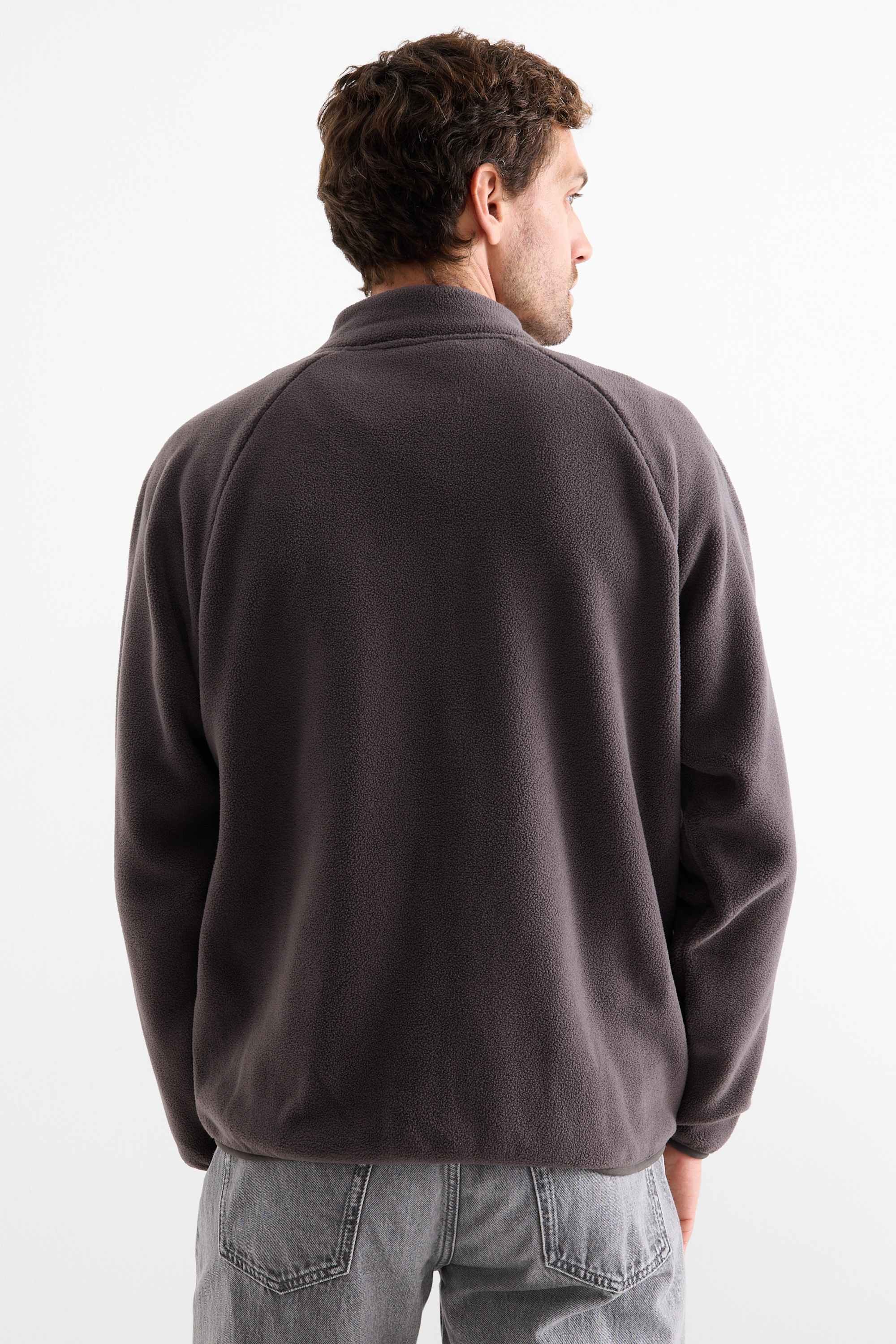 Fleece jacket dark gray