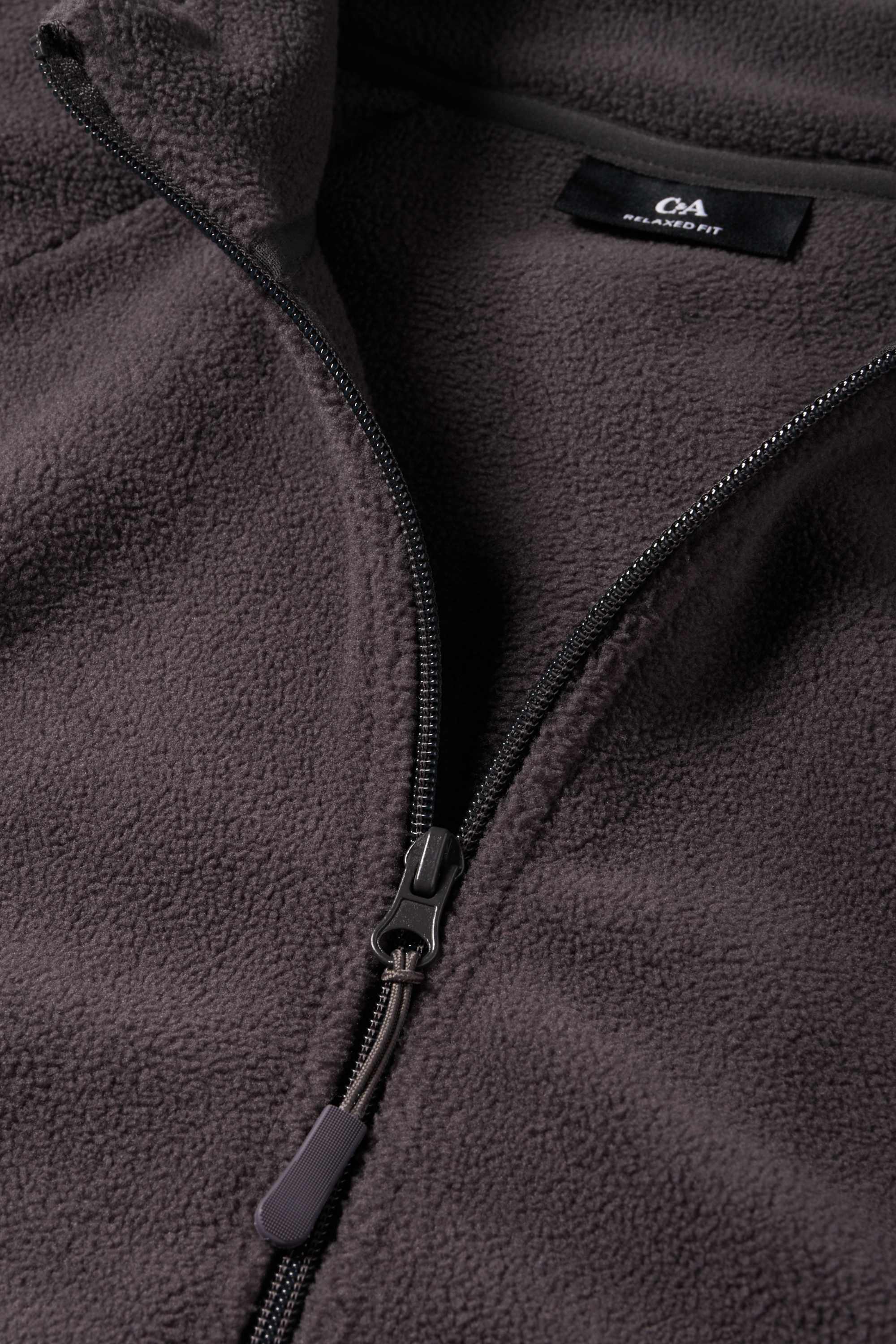 Fleece jacket dark gray