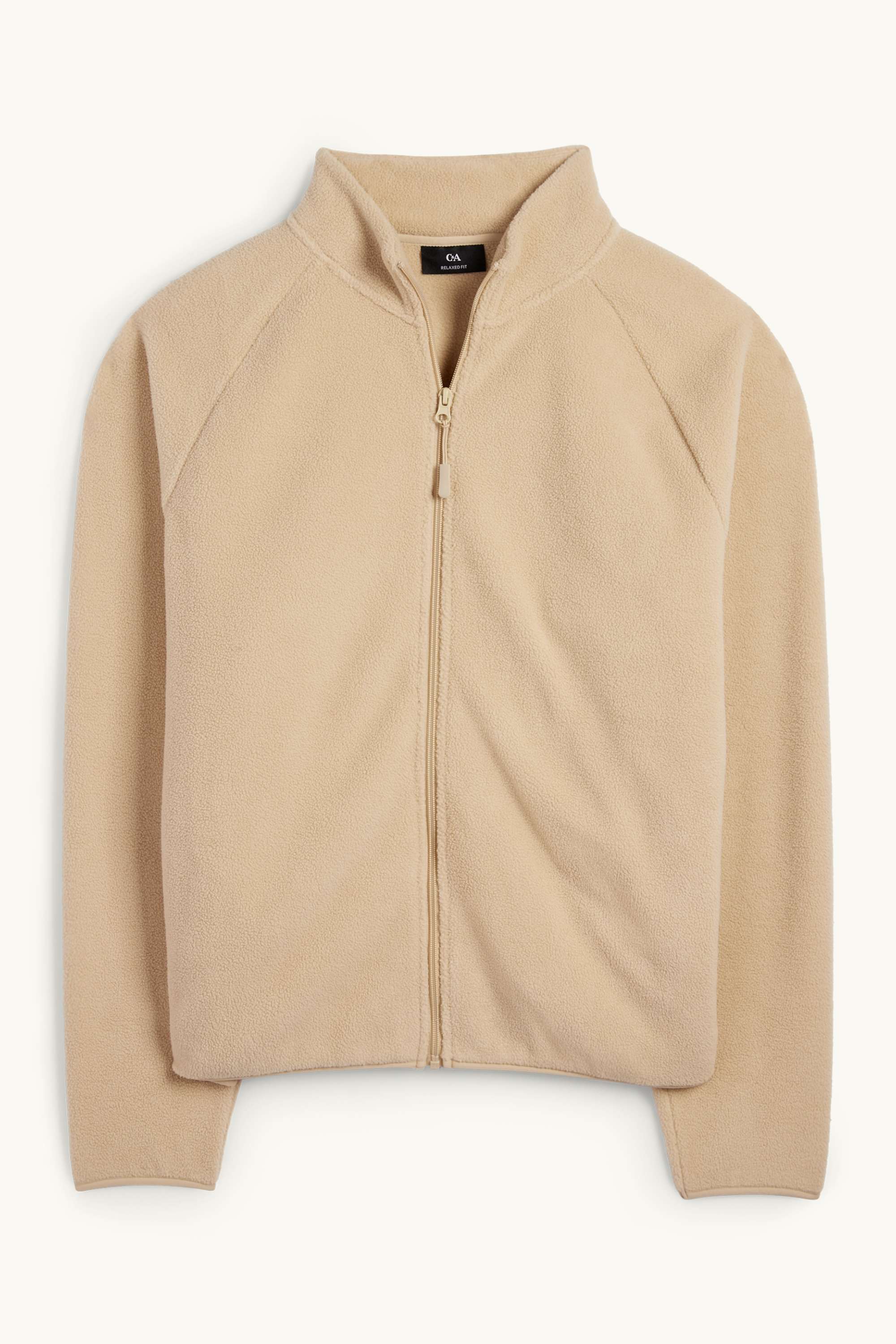 Fleece jacket beige