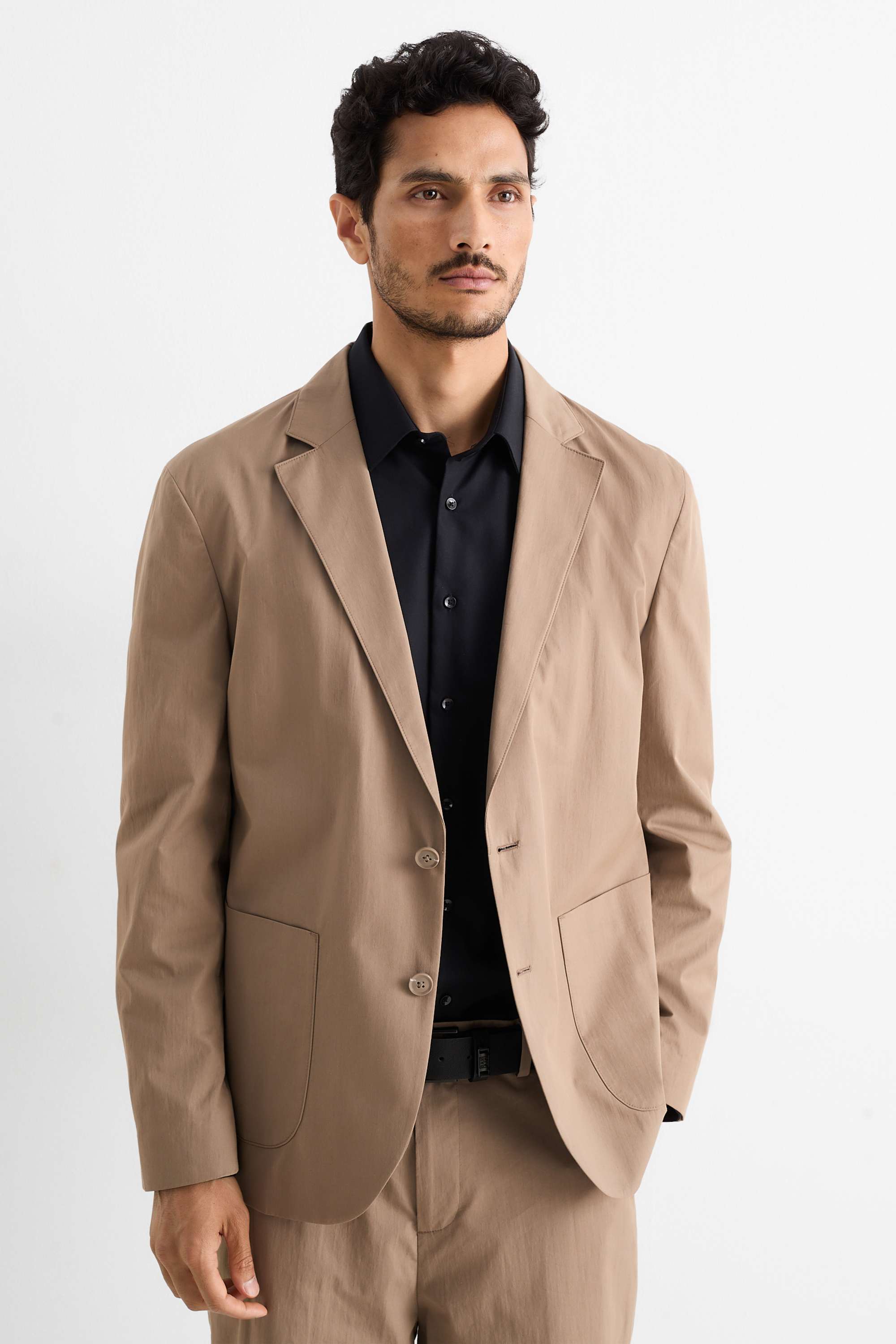 Mix-and-match tailored jacket - regular fit taupe